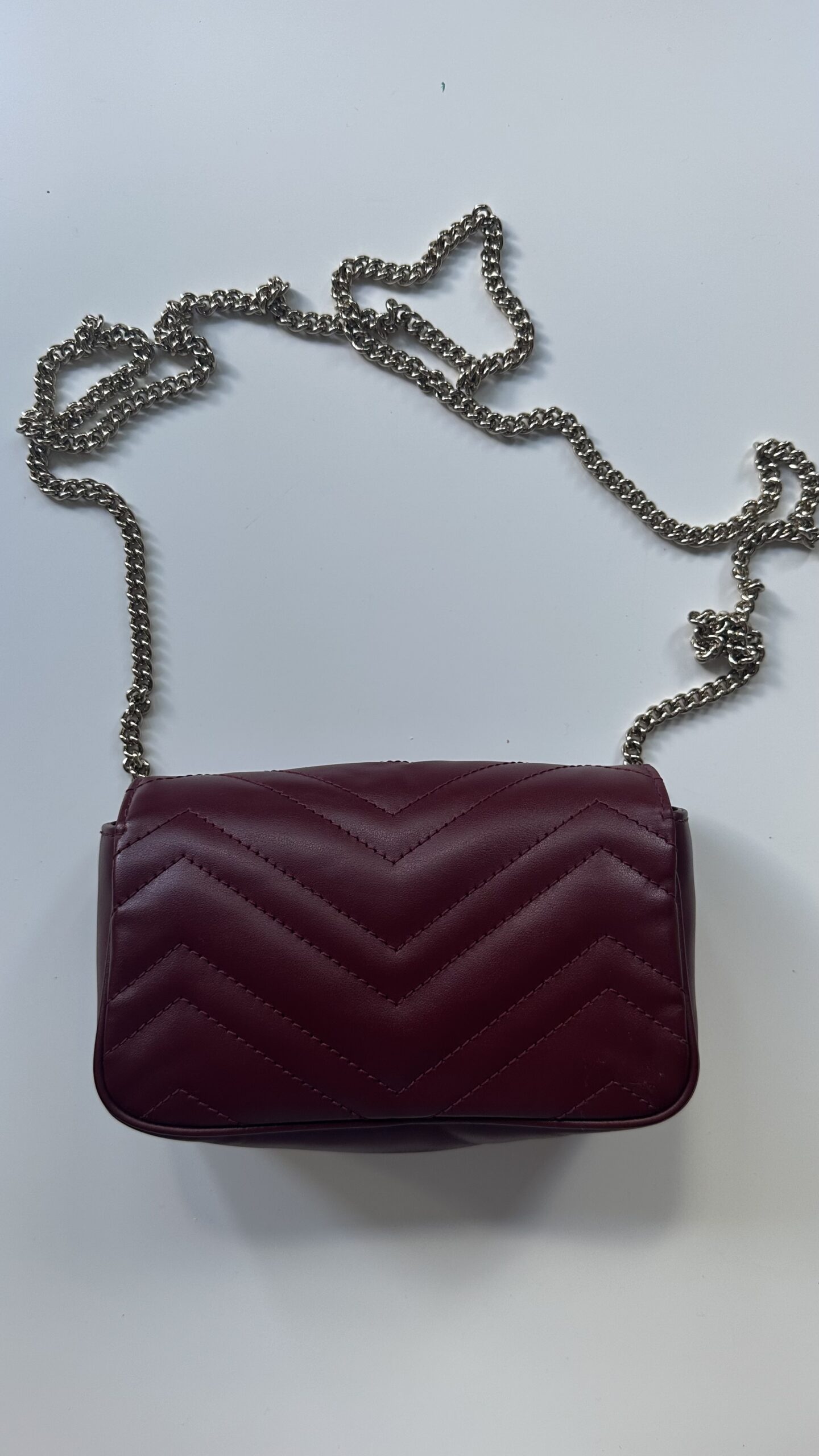Gucci marmont mini bordowa - obrazek 4