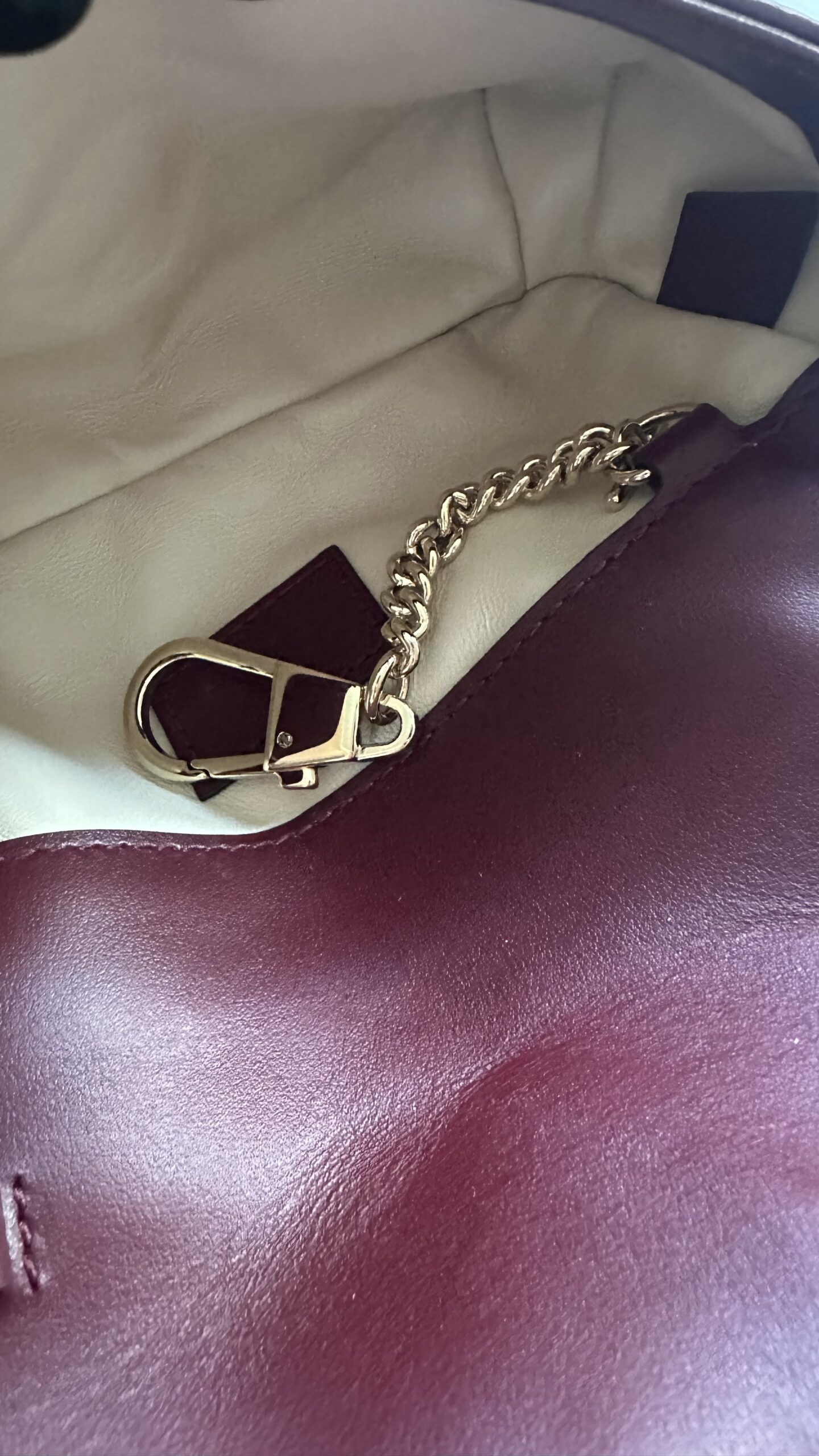 Gucci marmont mini bordowa - obrazek 5