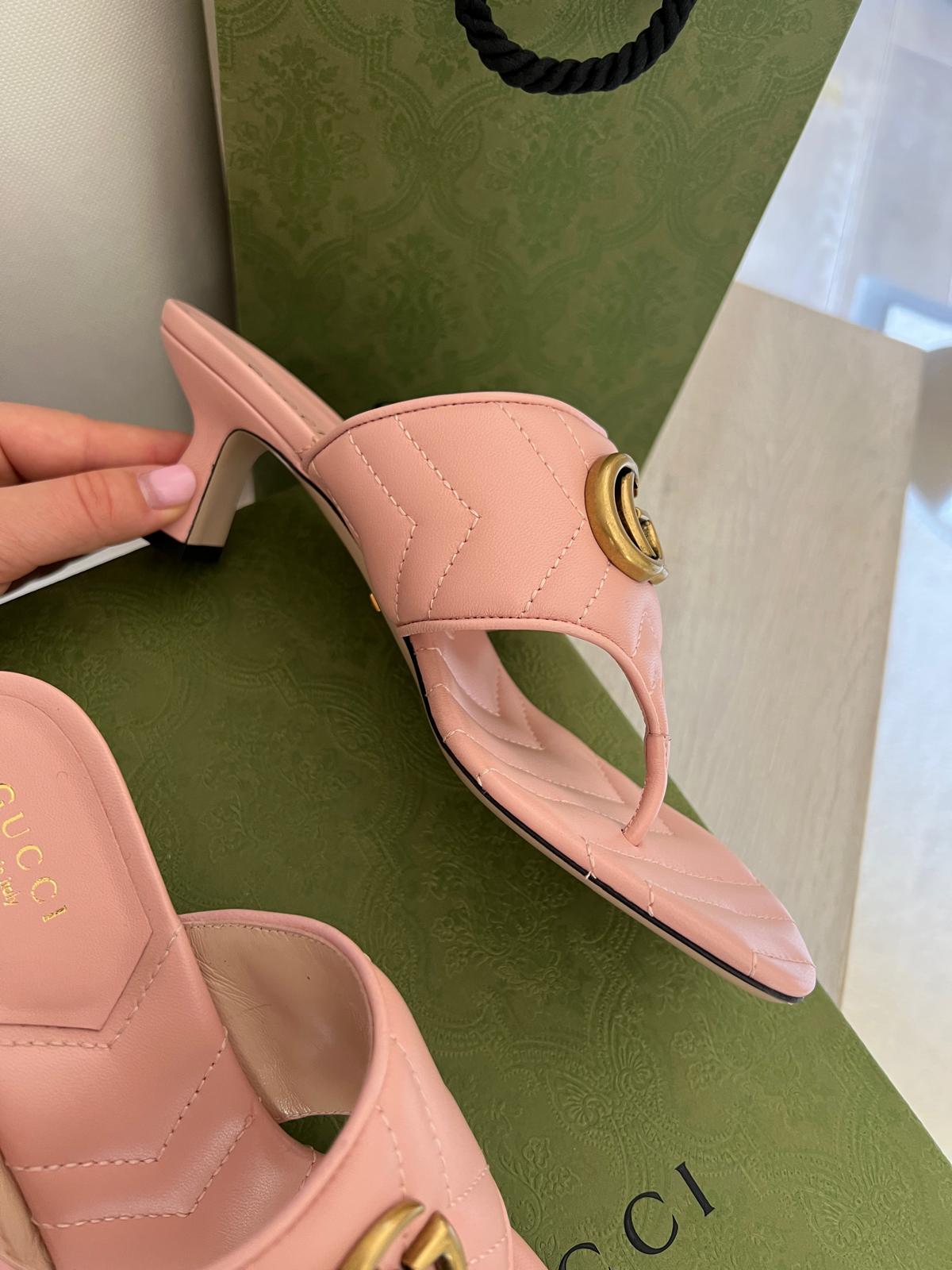 Gucci marmont klapki 38 - obrazek 5