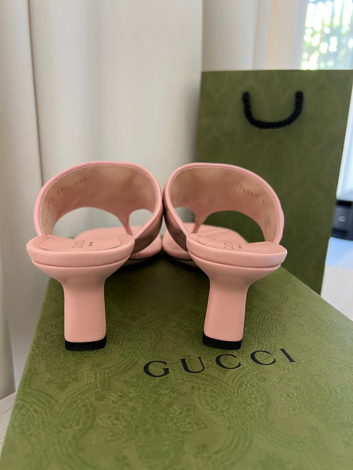 Gucci marmont klapki 38 - obrazek 3