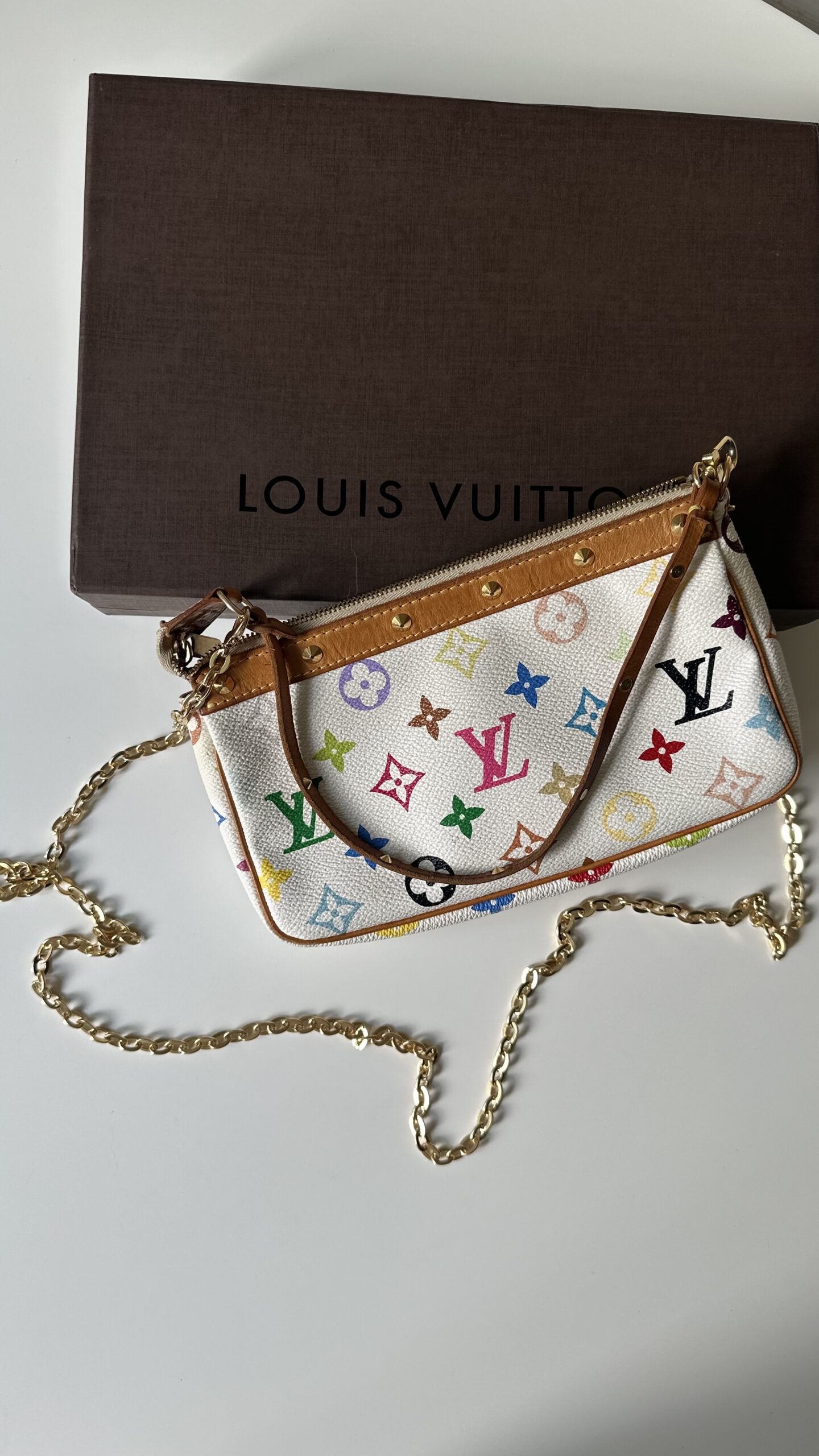 Louis Vuitton multicolor pochette murakami