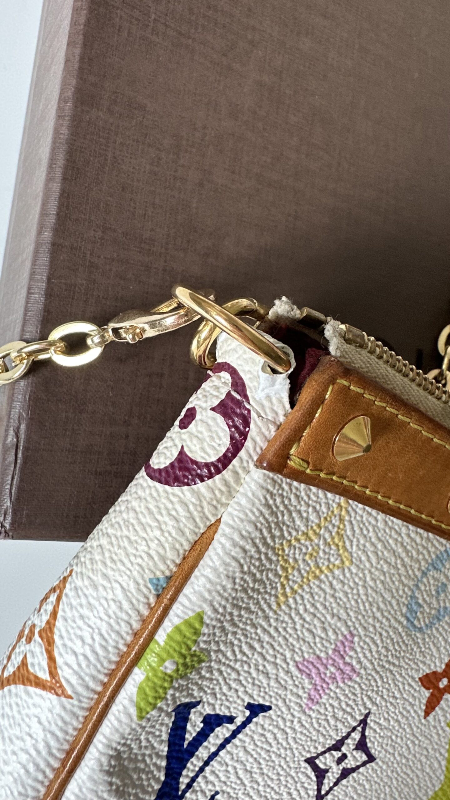 Louis Vuitton multicolor pochette murakami - obrazek 9