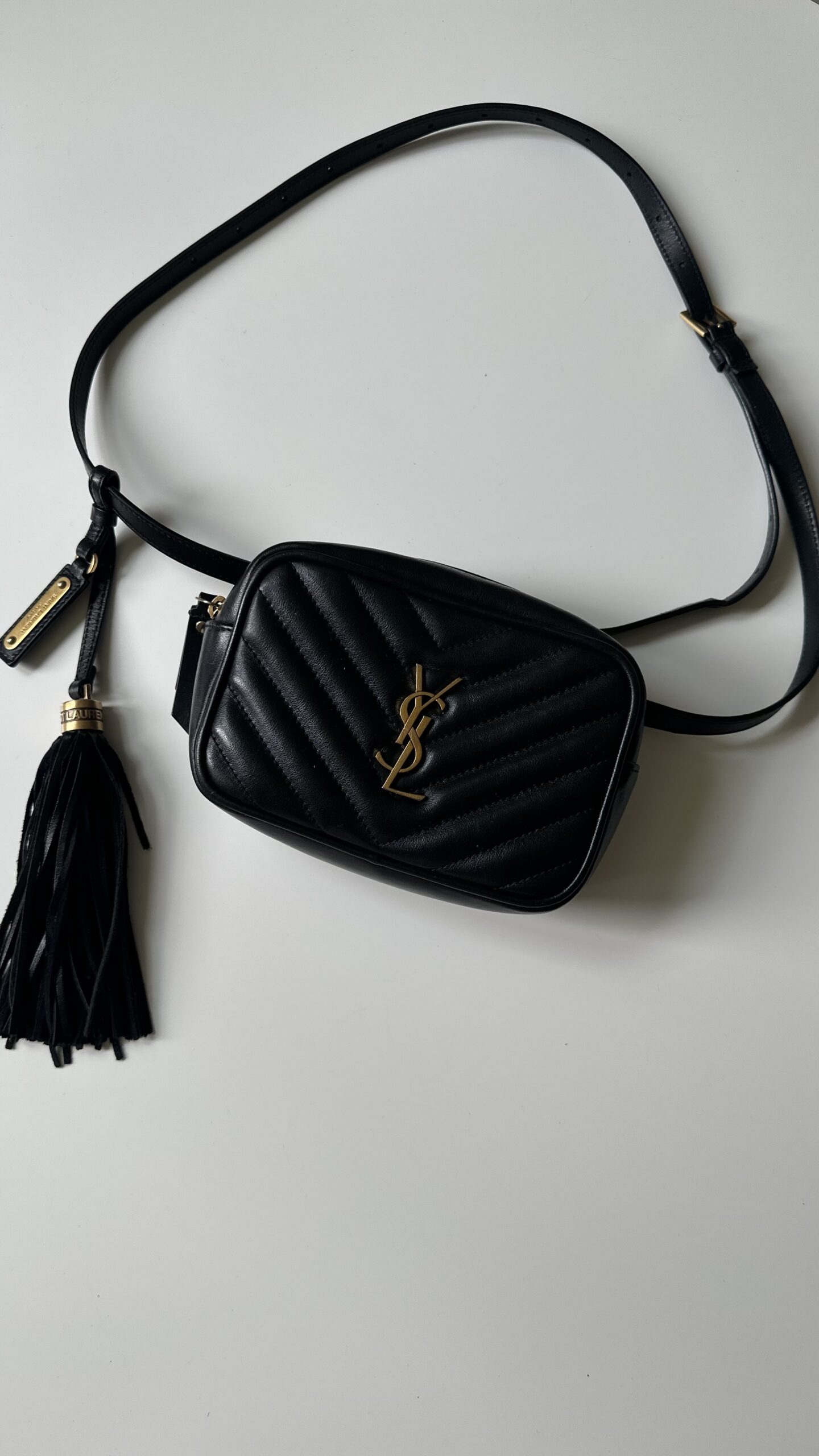 Saint Laurent czarna nerka torebka