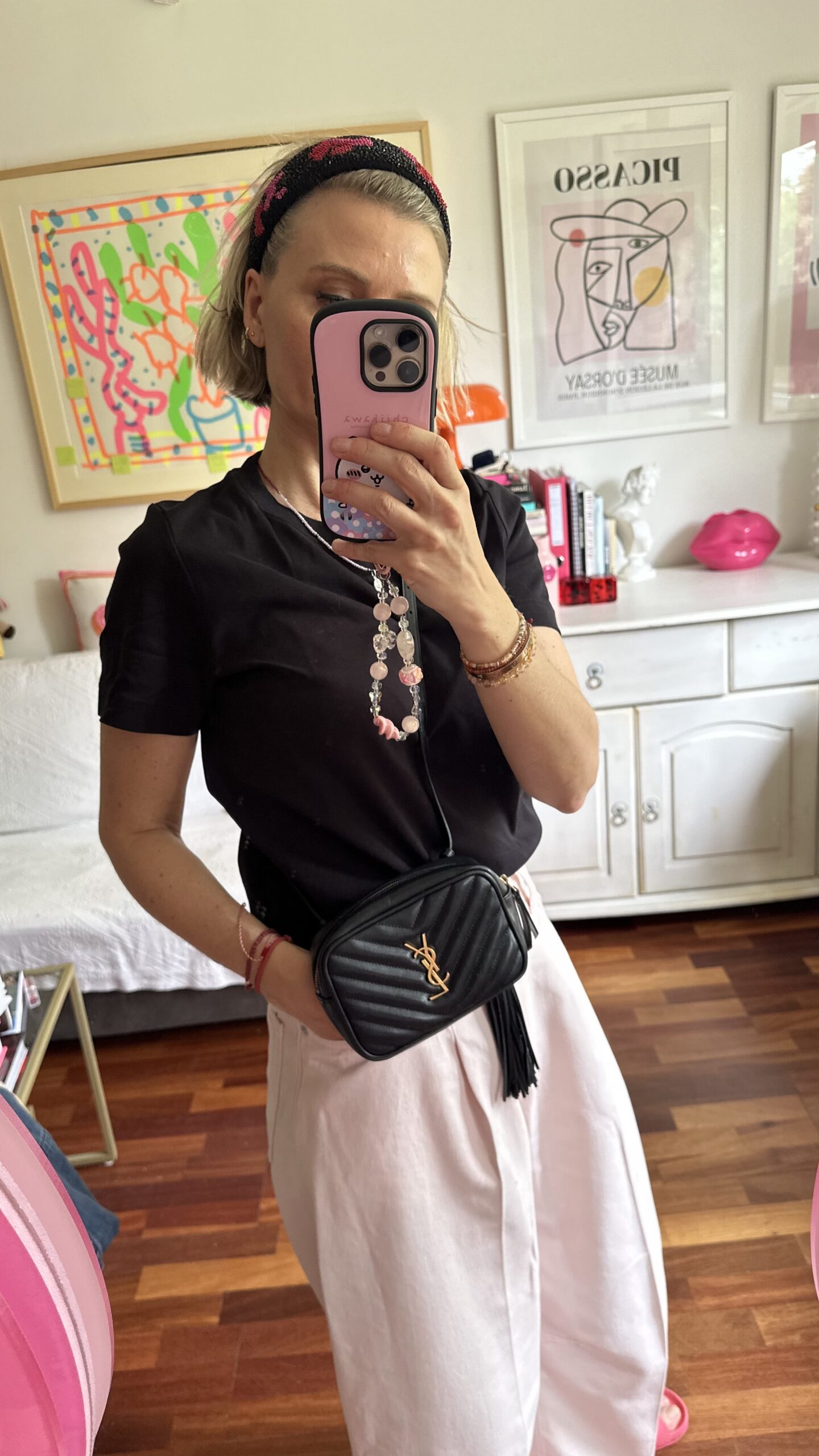 Saint Laurent czarna nerka torebka - obrazek 5