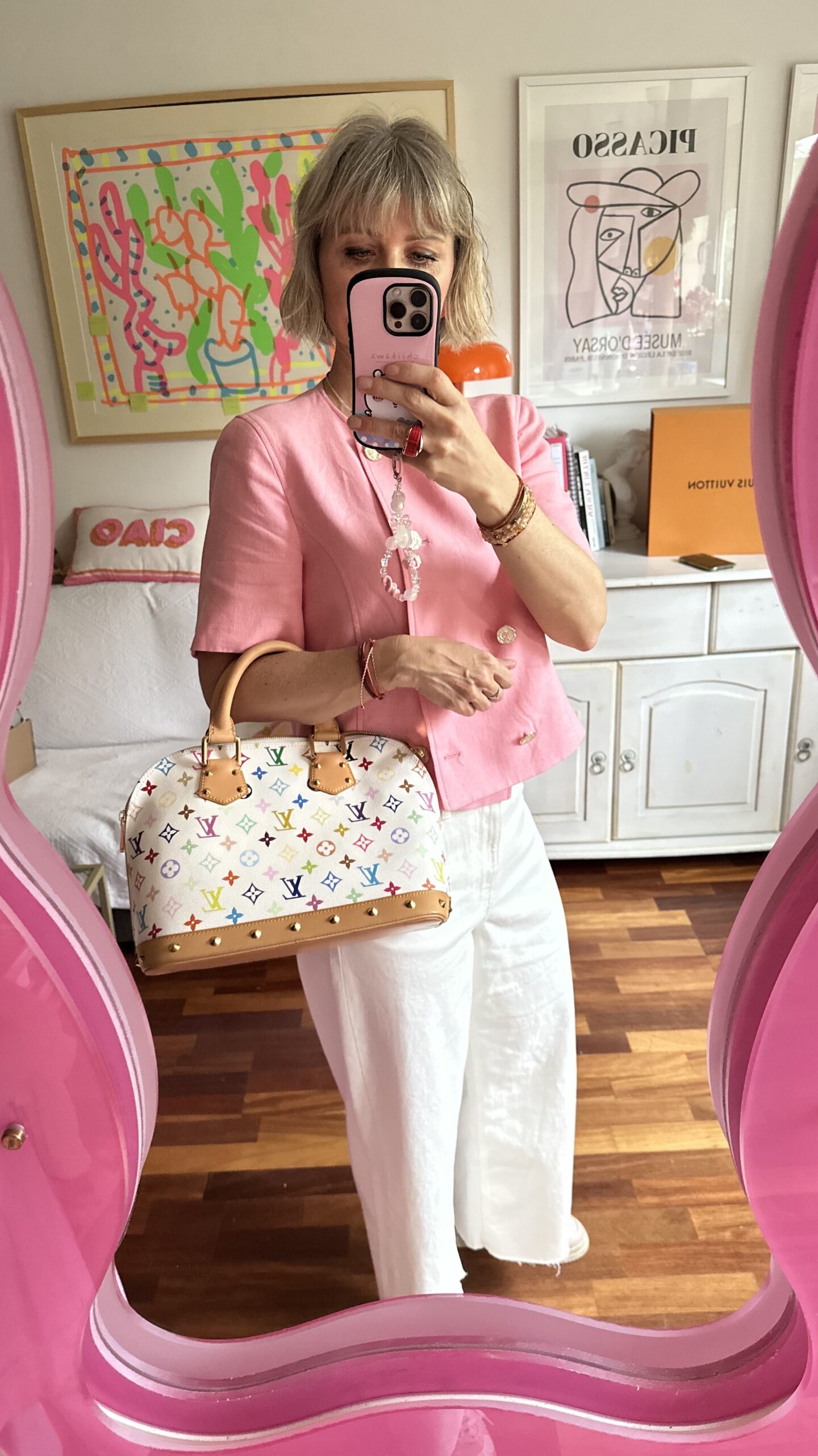 Louis Vuitton Alma Murakami Multicolor kuferek - obrazek 8