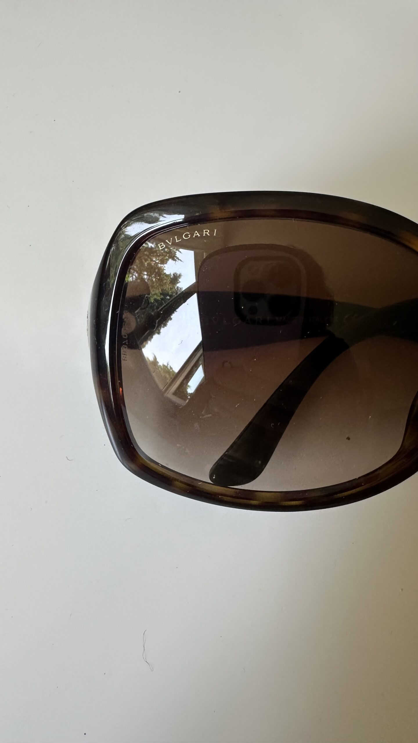 Bvlgari brązowe klasyczne okulary przeciwsłoneczne - obrazek 3