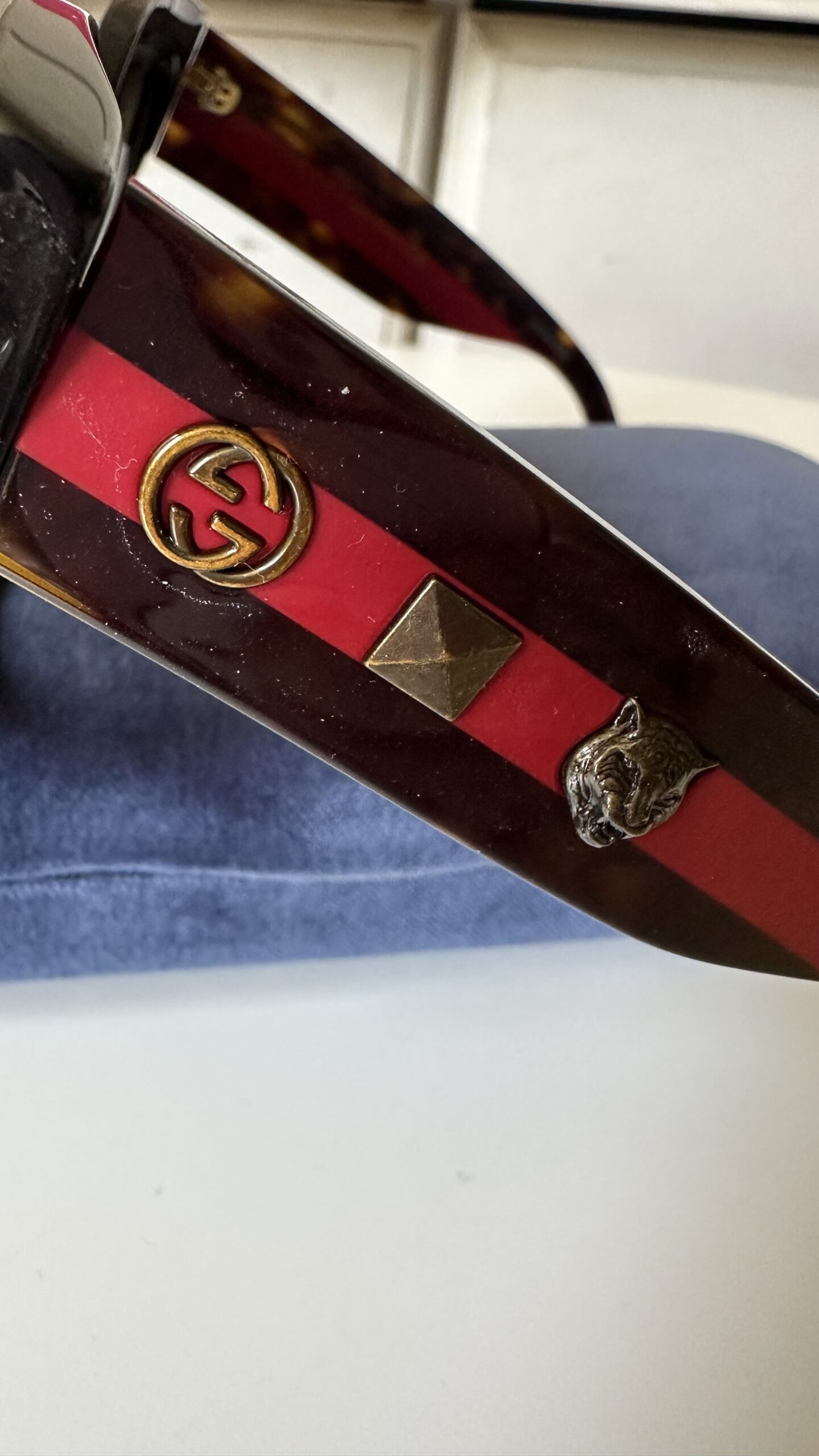 Gucci okulary przeciwsłoneczne ciemny brąz - obrazek 4