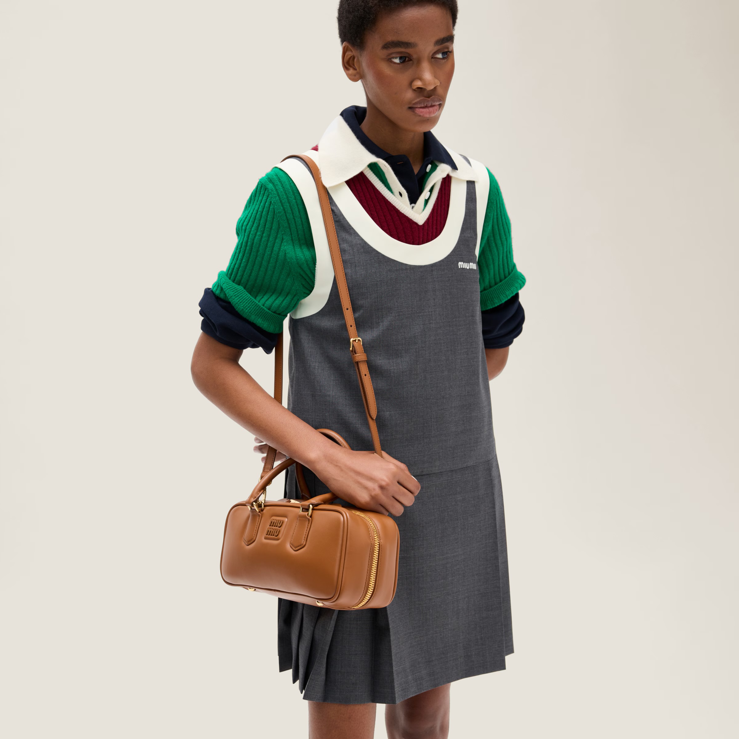 Miu Miu Arcadie camel torebka - obrazek 6