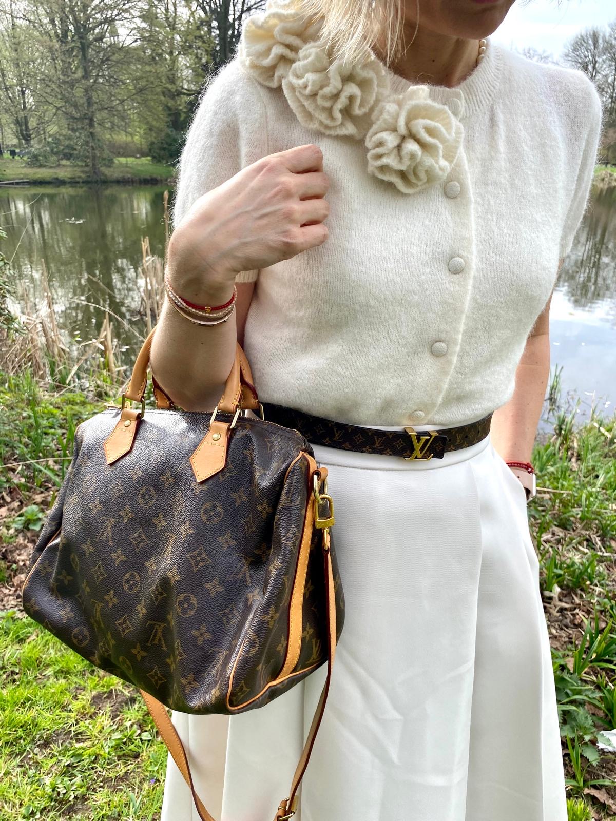 Louis Vuitton speedy Bandouliere 30 monogram kuferek - obrazek 12