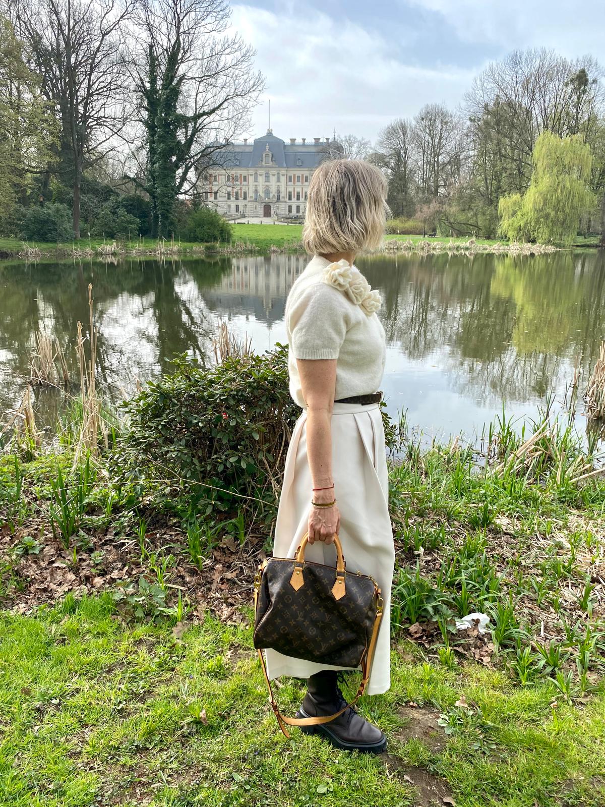 Louis Vuitton speedy Bandouliere 30 monogram kuferek - obrazek 11