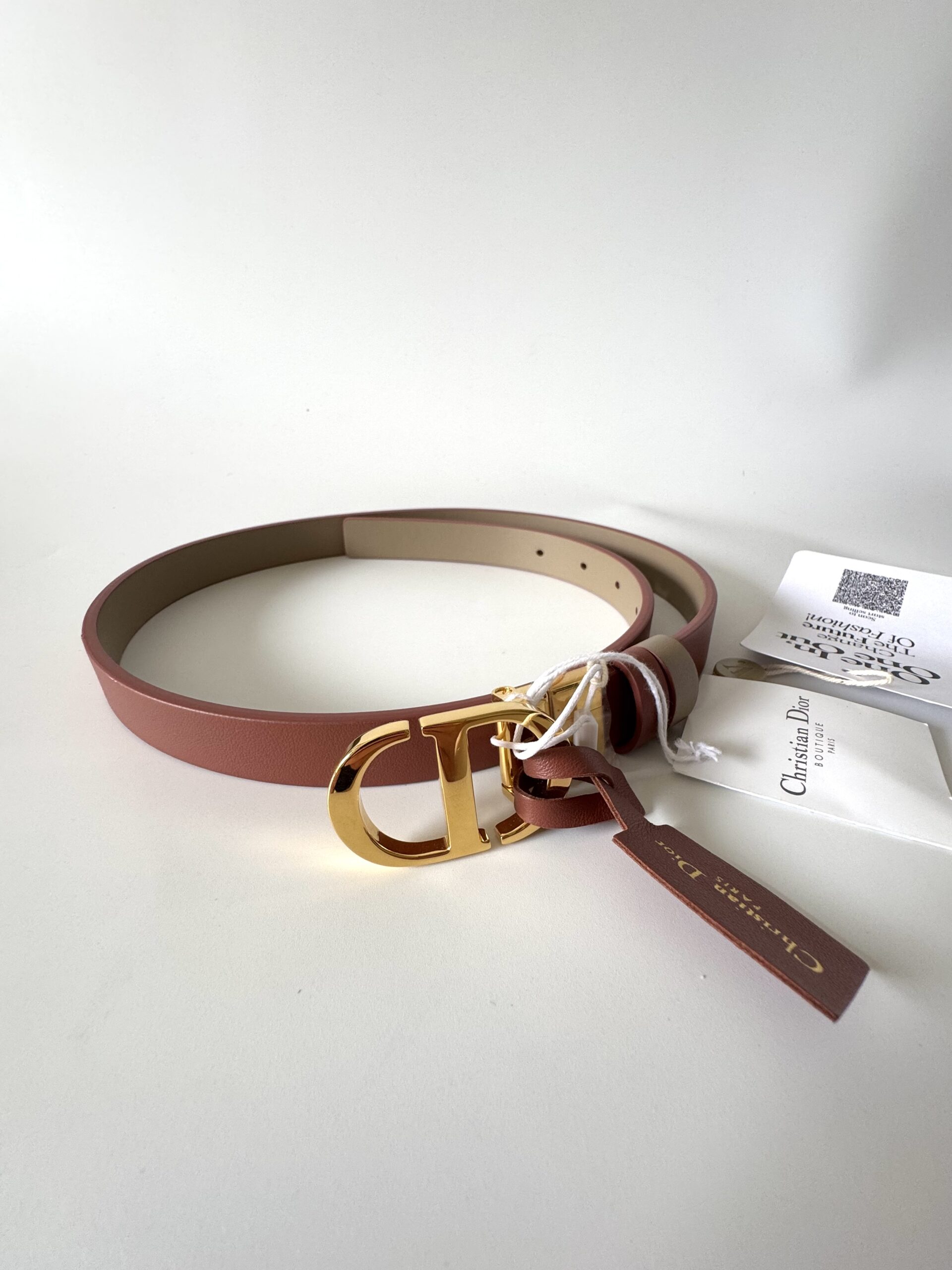 DIOR 30 Montaigne Reversible Belt - pasek dwustronny 75 - obrazek 3