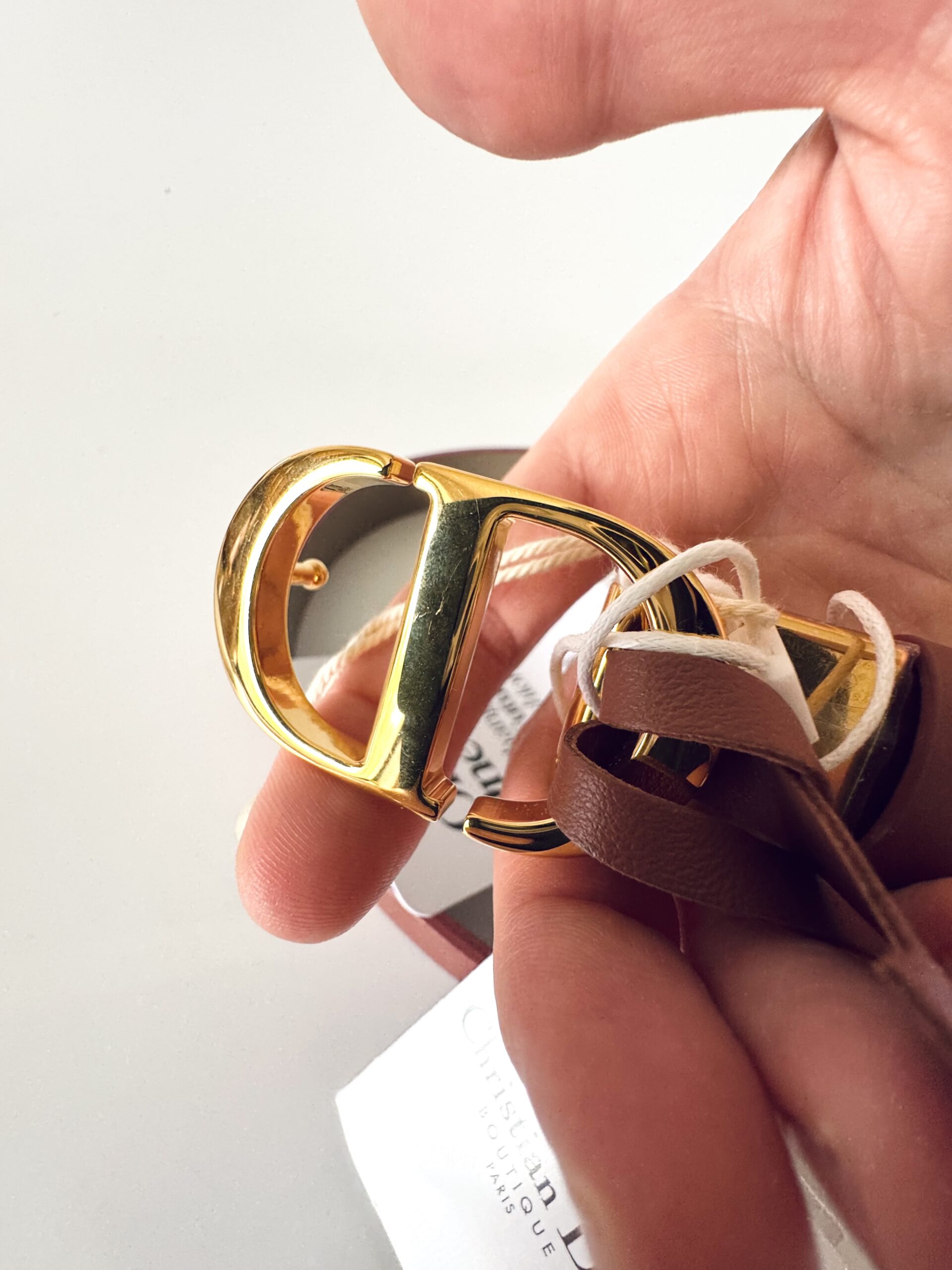 DIOR 30 Montaigne Reversible Belt - pasek dwustronny 75 - obrazek 4