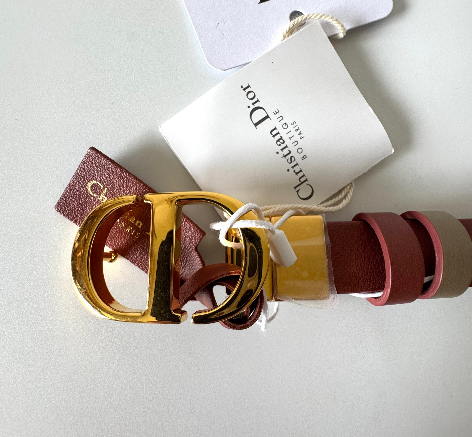 DIOR 30 Montaigne Reversible Belt - pasek dwustronny 75 - obrazek 5