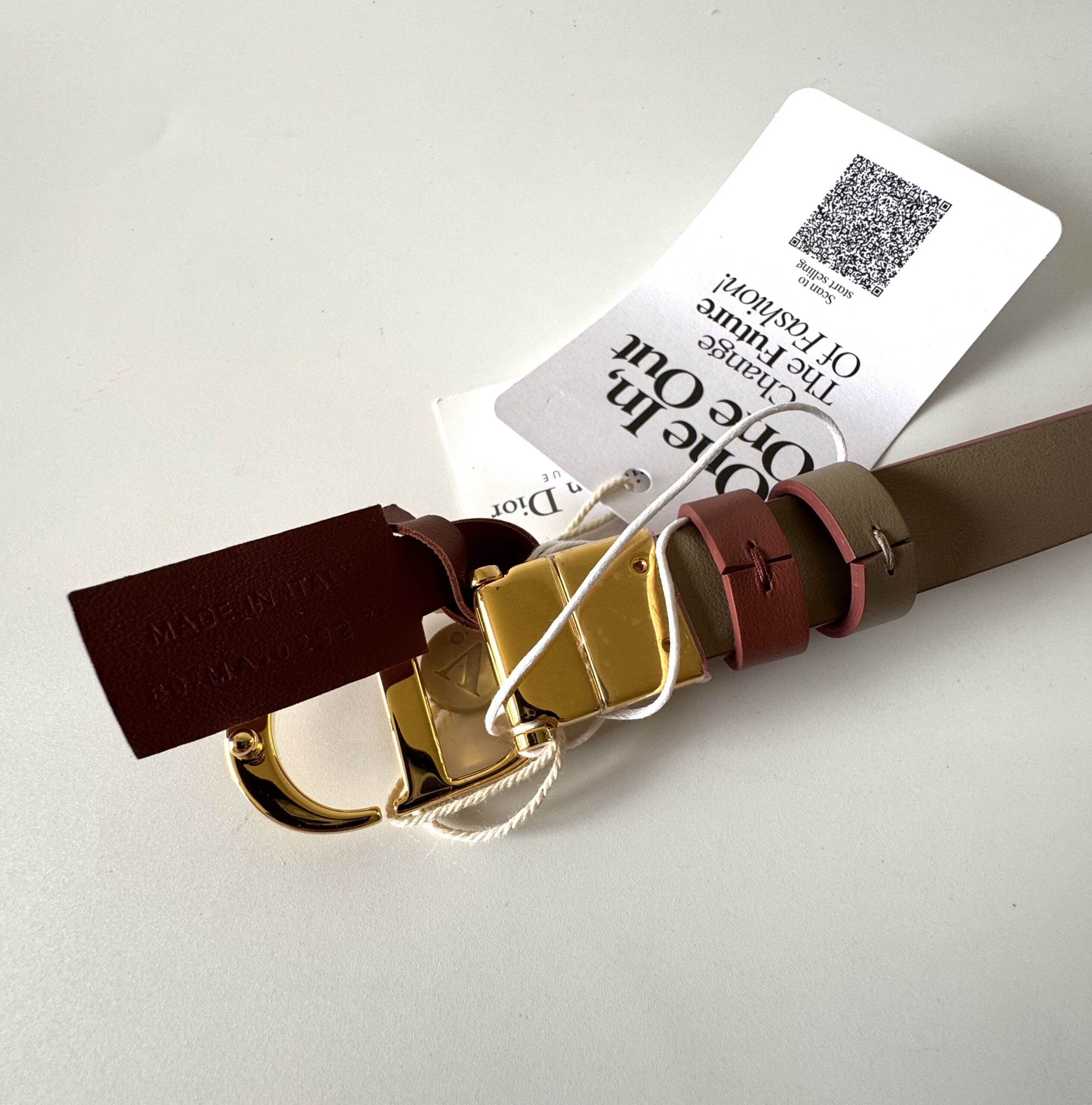 DIOR 30 Montaigne Reversible Belt - pasek dwustronny 75 - obrazek 9