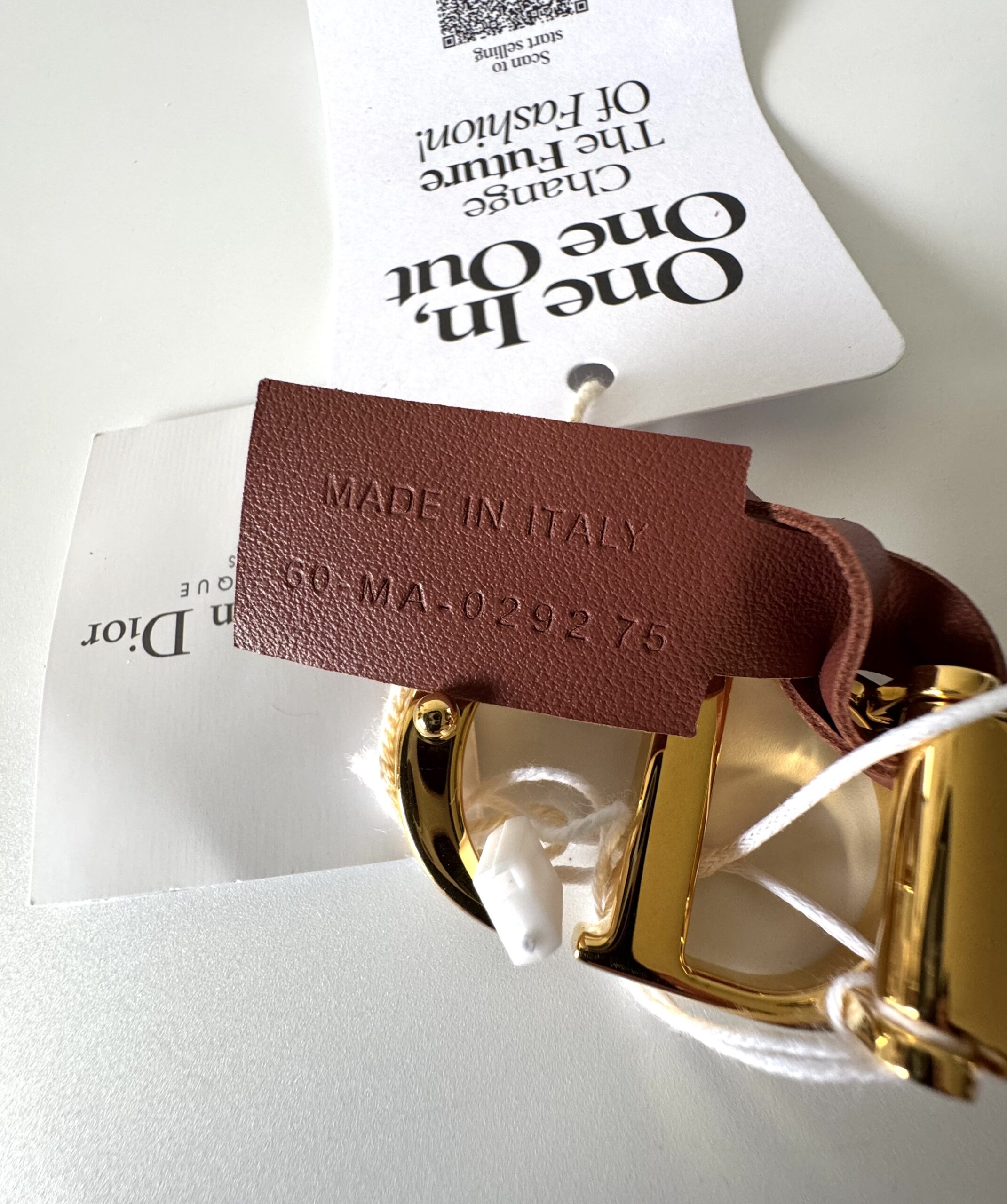 DIOR 30 Montaigne Reversible Belt - pasek dwustronny 75 - obrazek 11