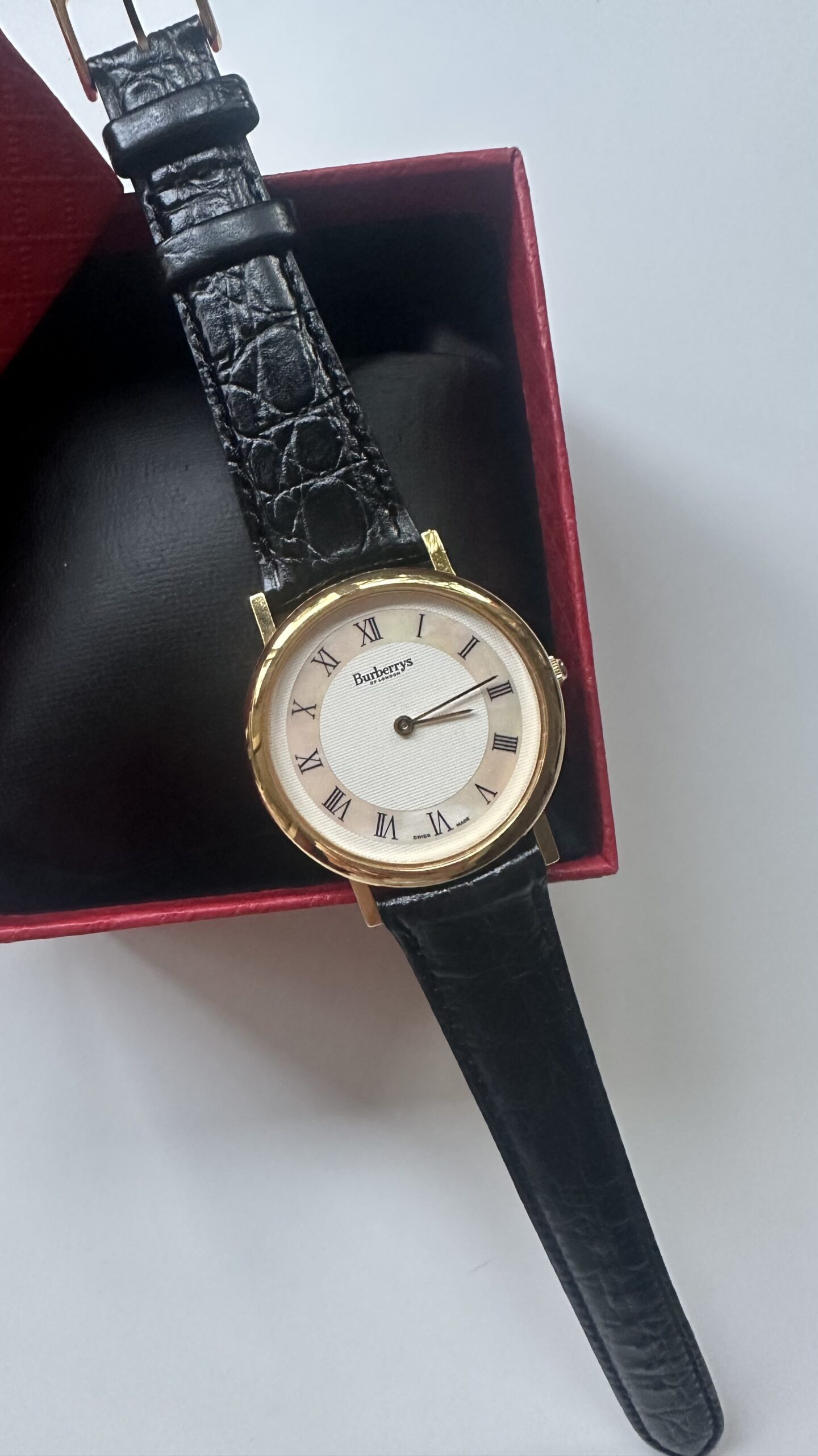 Burberrys klasyczny zegarek vintage - obrazek 2