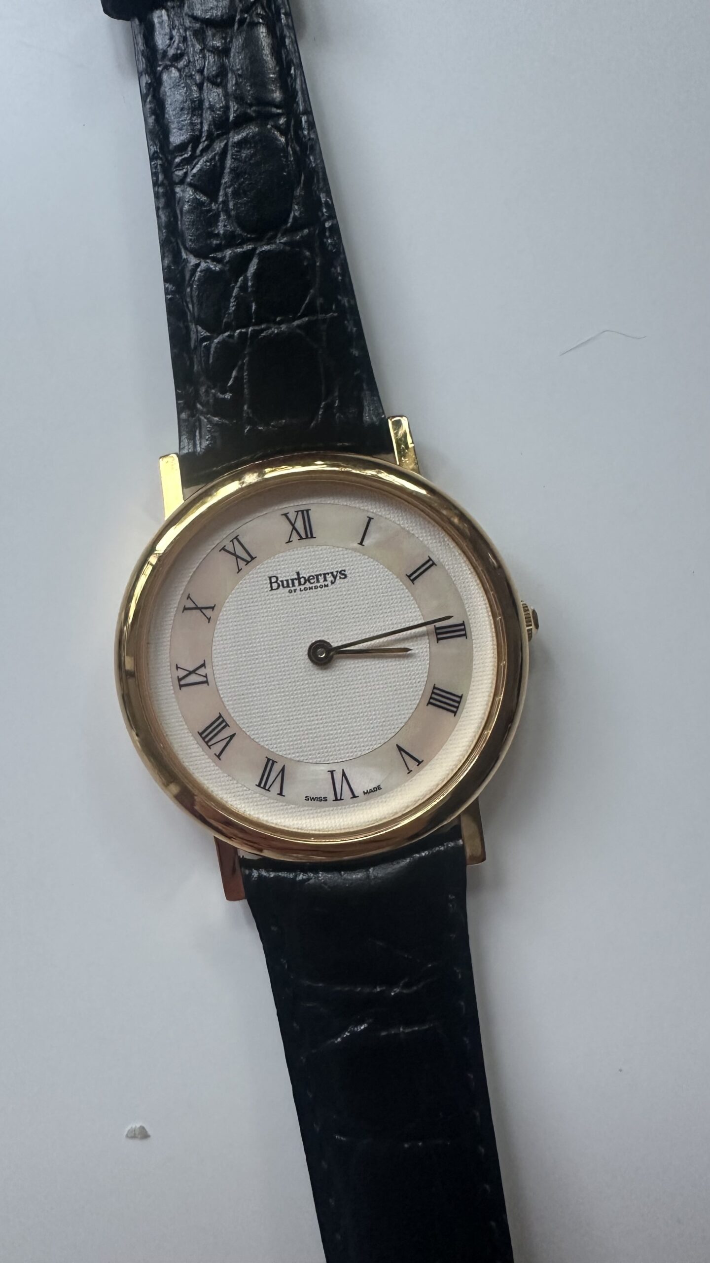 Burberrys klasyczny zegarek vintage - obrazek 4