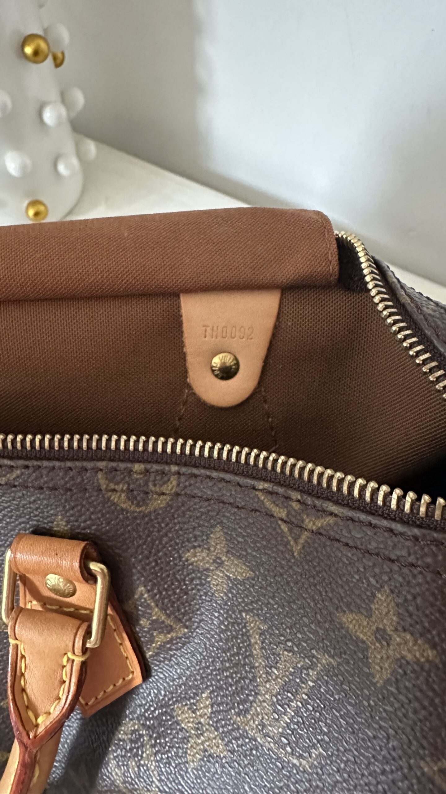 Louis Vuitton speedy 35 vintage kuferek - obrazek 7