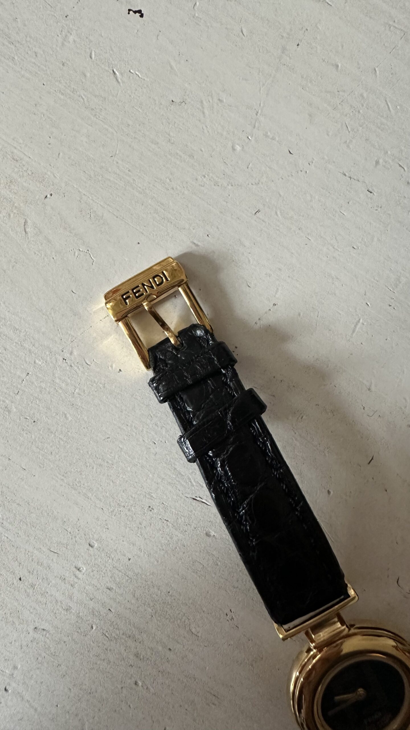 Fendi zegarek złota tarcza vintage - obrazek 8