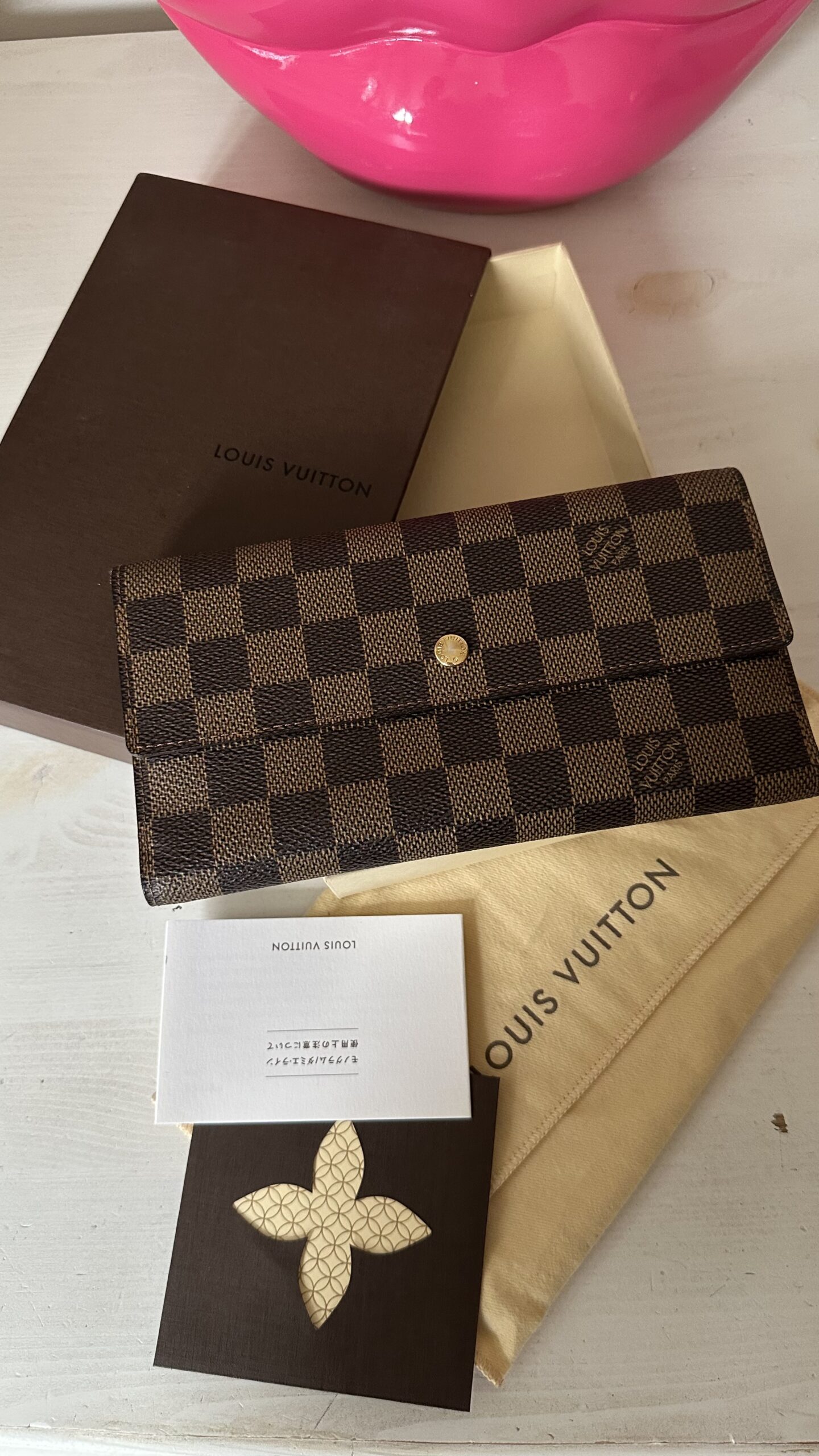 Louis Vuitton portfel damier klasyczny portfel