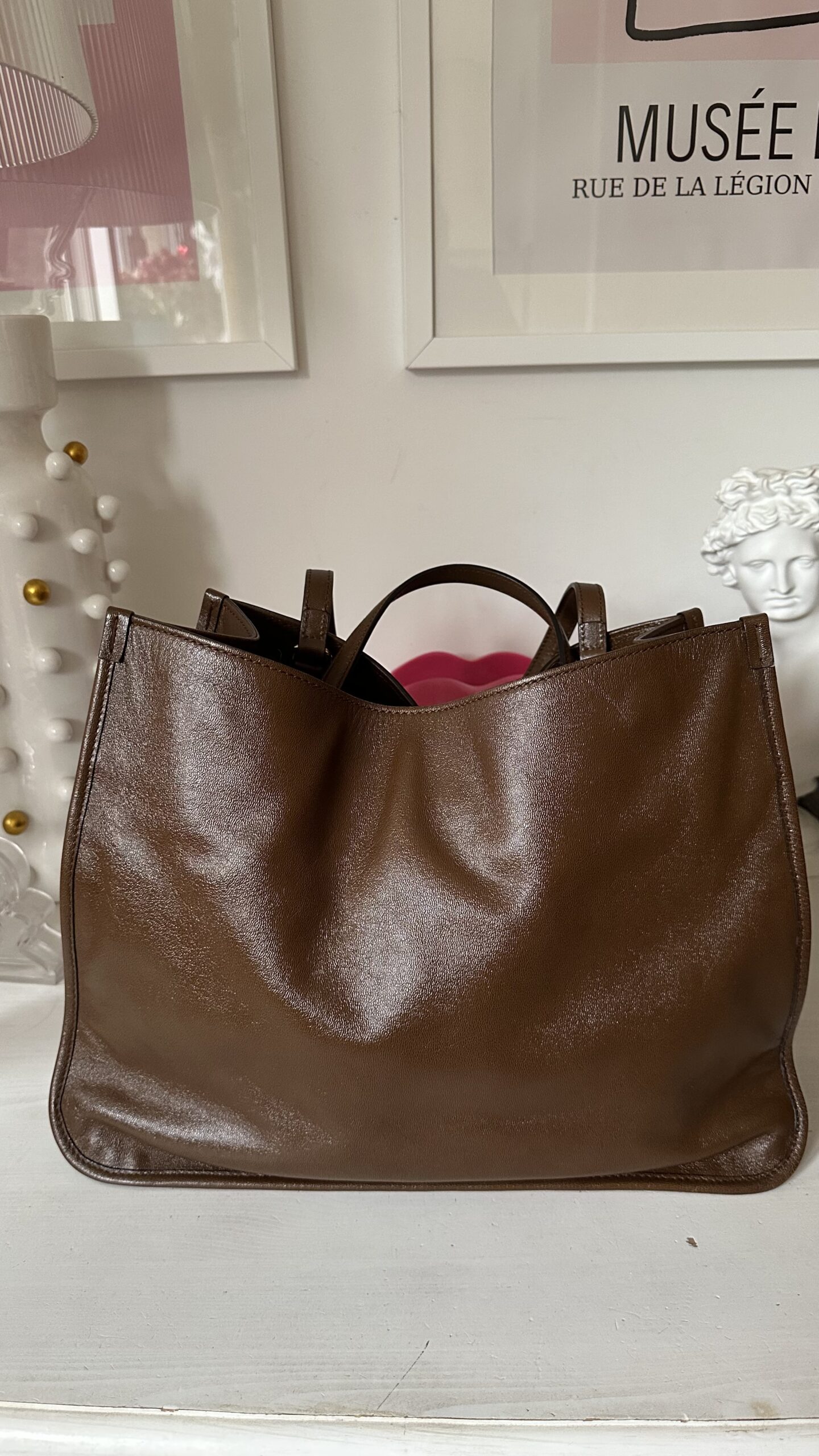 Gucci Horsebit 1995 czekoladowa torebka - obrazek 6