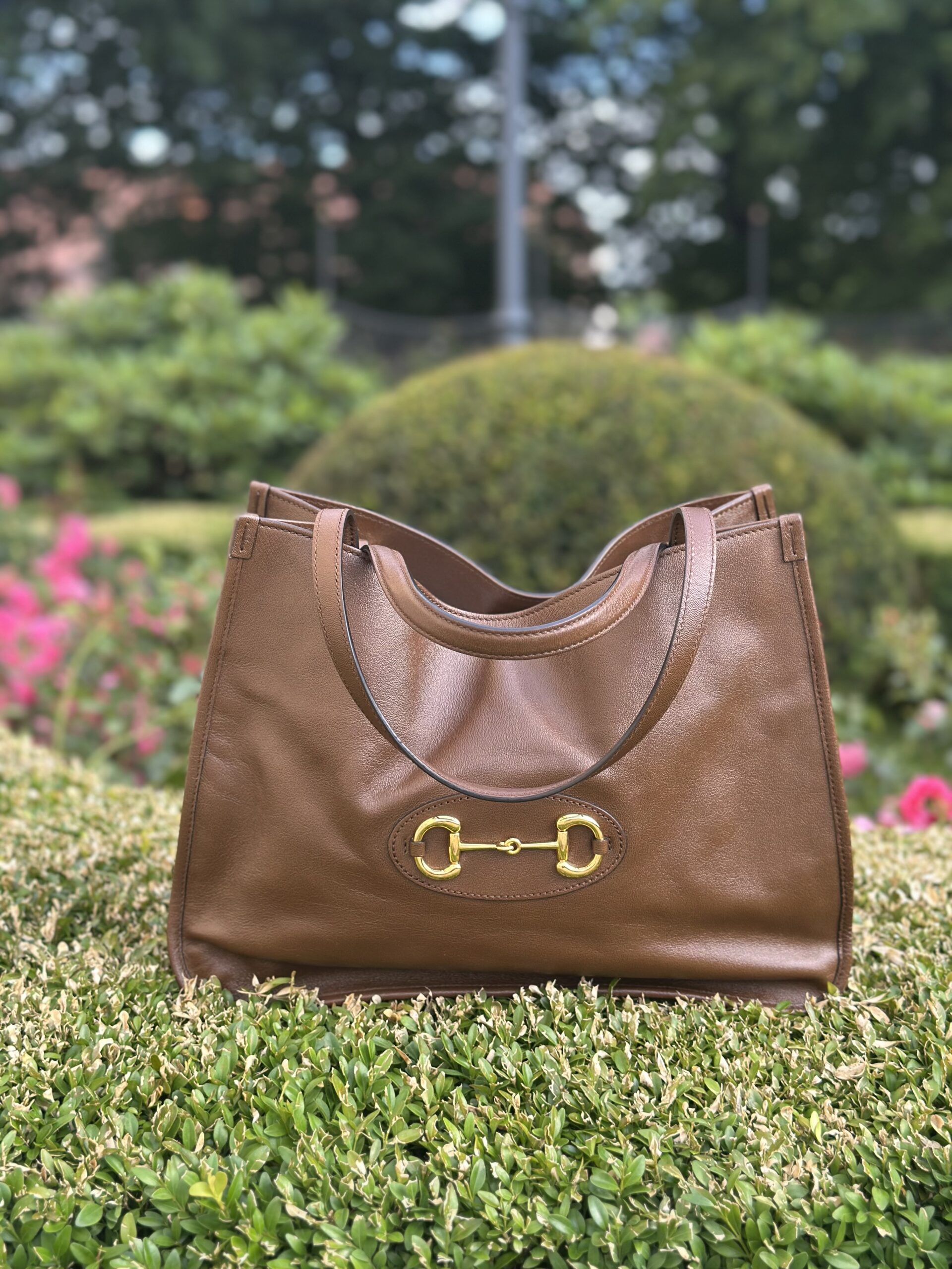 Gucci Horsebit 1995 czekoladowa torebka