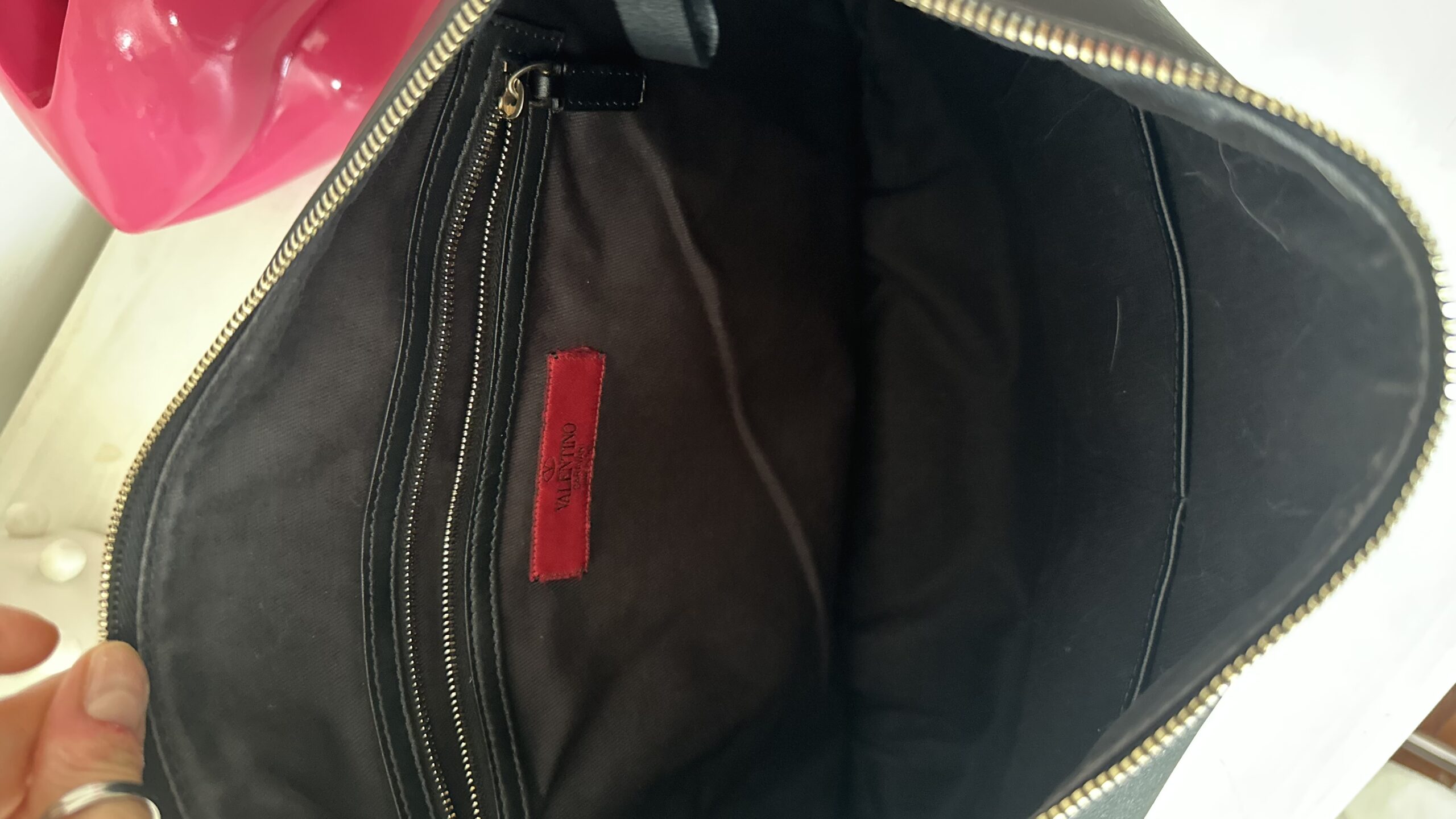 Valentino Garavani duża klasyczna torebka - obrazek 4