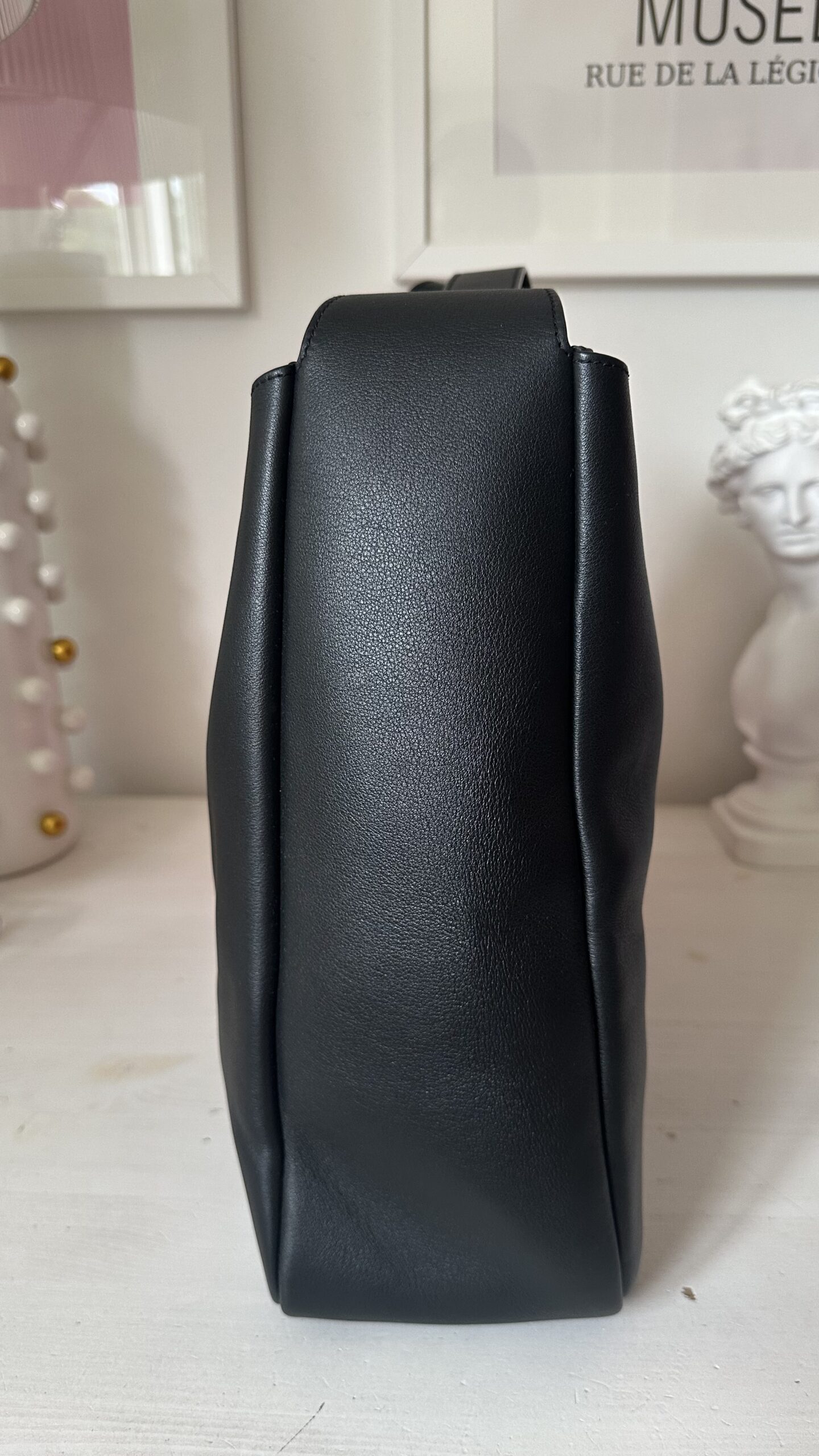 Saint Laurent LE 5 À 7 supple LARGE czarna torebka - obrazek 4