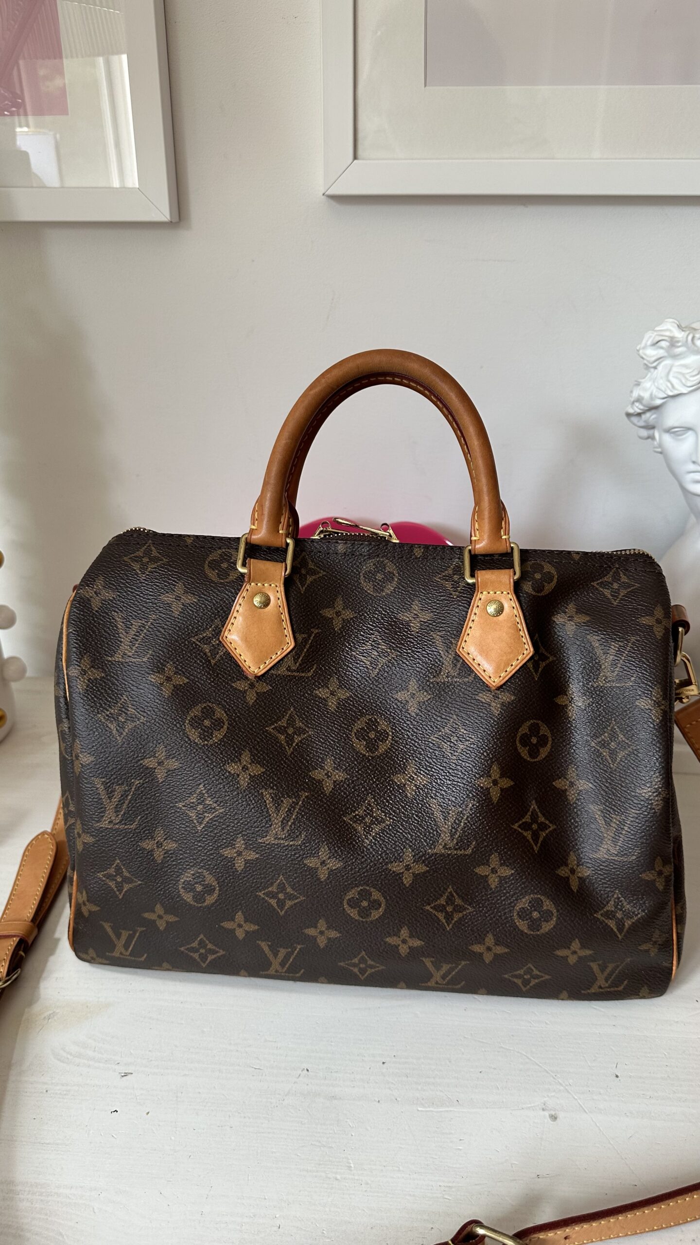 Louis Vuitton speedy Bandouliere 30 monogram kuferek - obrazek 2