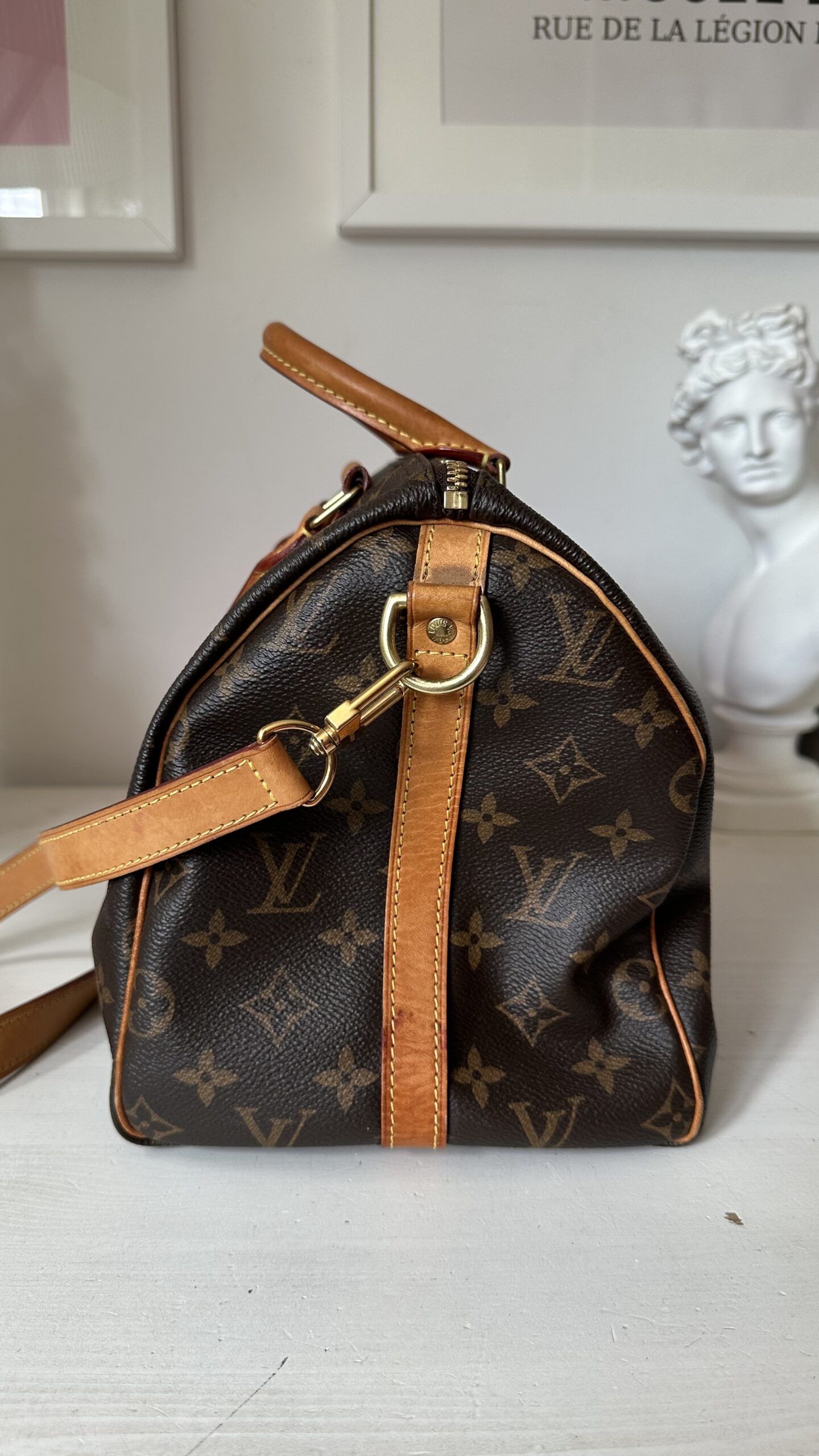 Louis Vuitton speedy Bandouliere 30 monogram kuferek - obrazek 4