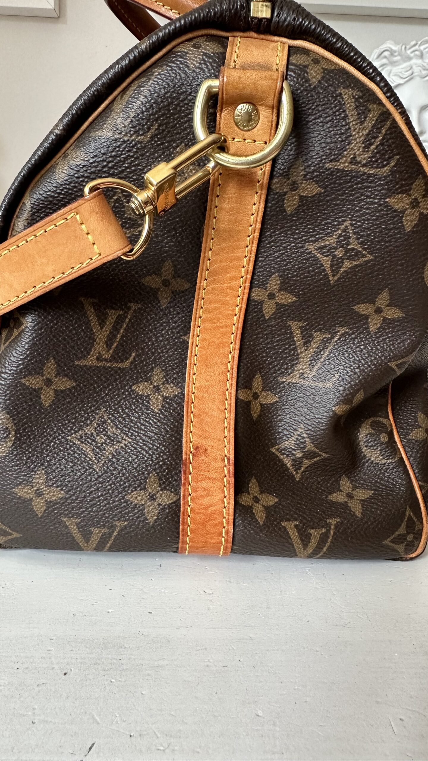 Louis Vuitton speedy Bandouliere 30 monogram kuferek - obrazek 5