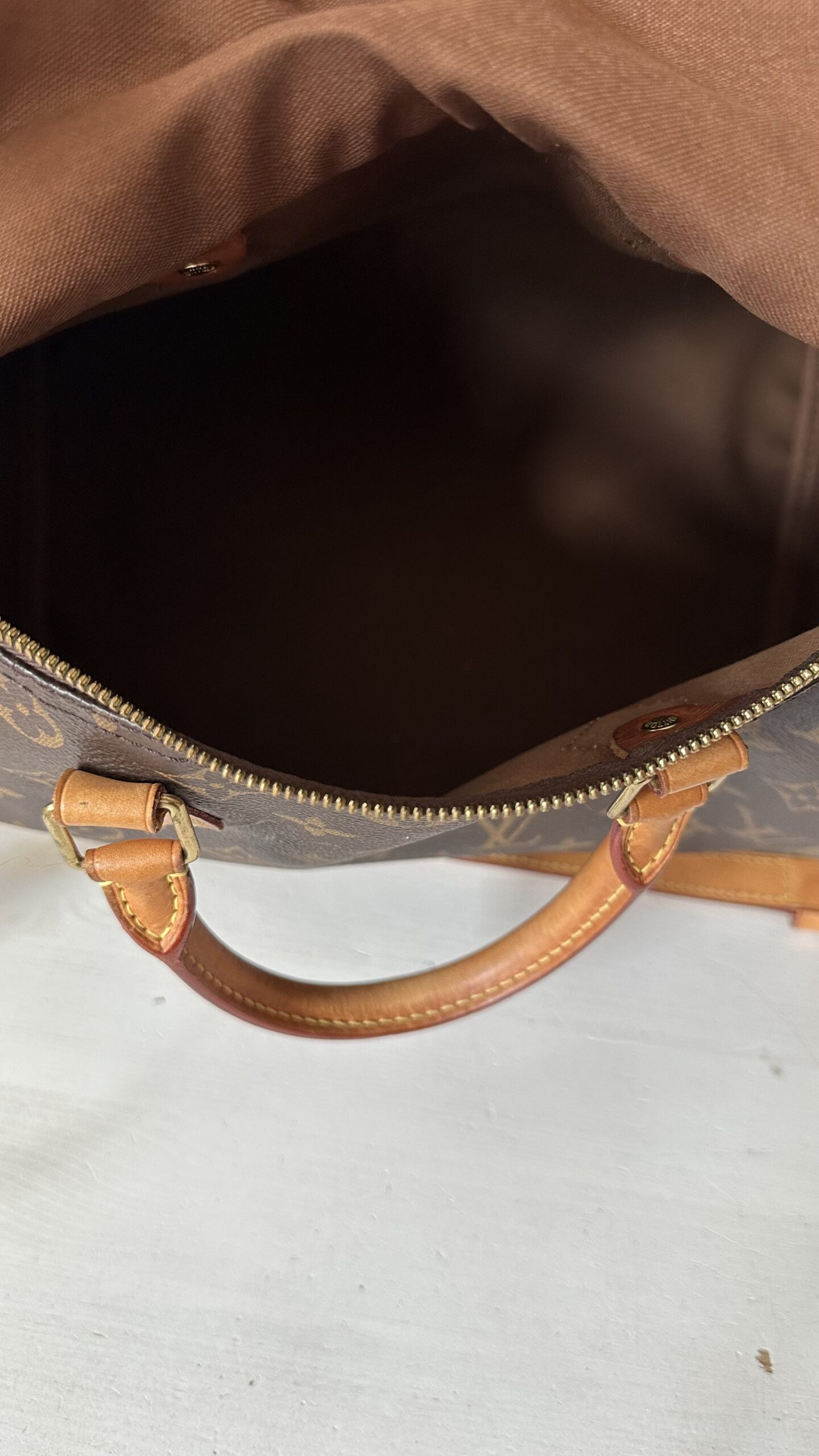 Louis Vuitton speedy Bandouliere 30 monogram kuferek - obrazek 10