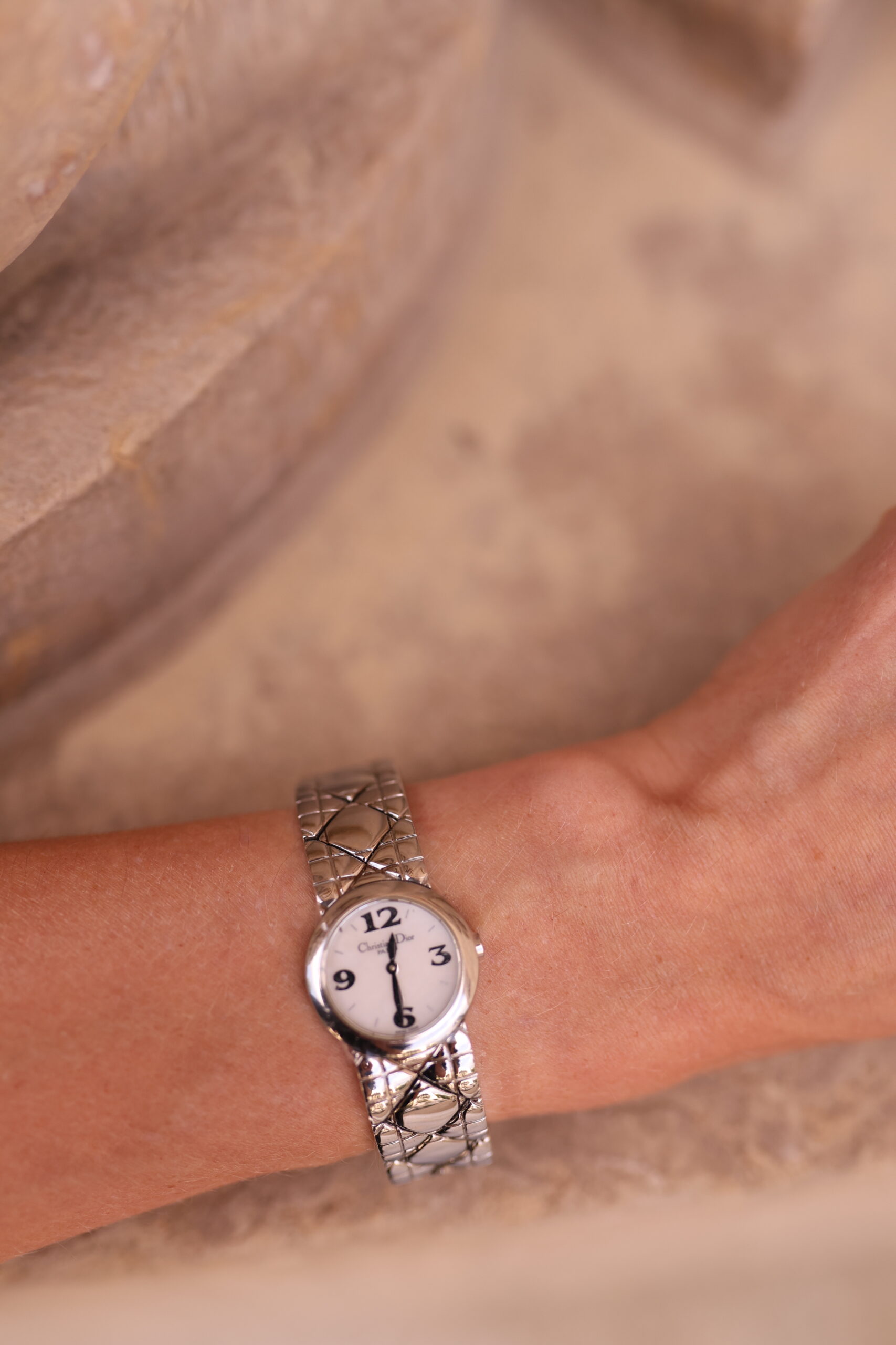 Dior srebrny zegarek Vintage - obrazek 6