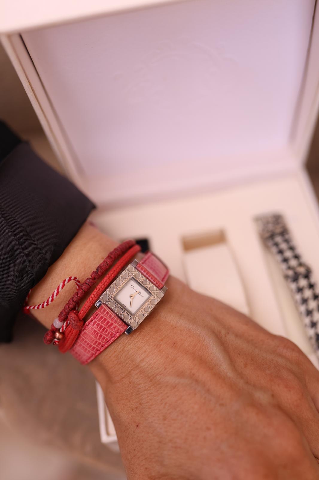 Dior zegarek vintage z wymiennymi paskami - obrazek 6