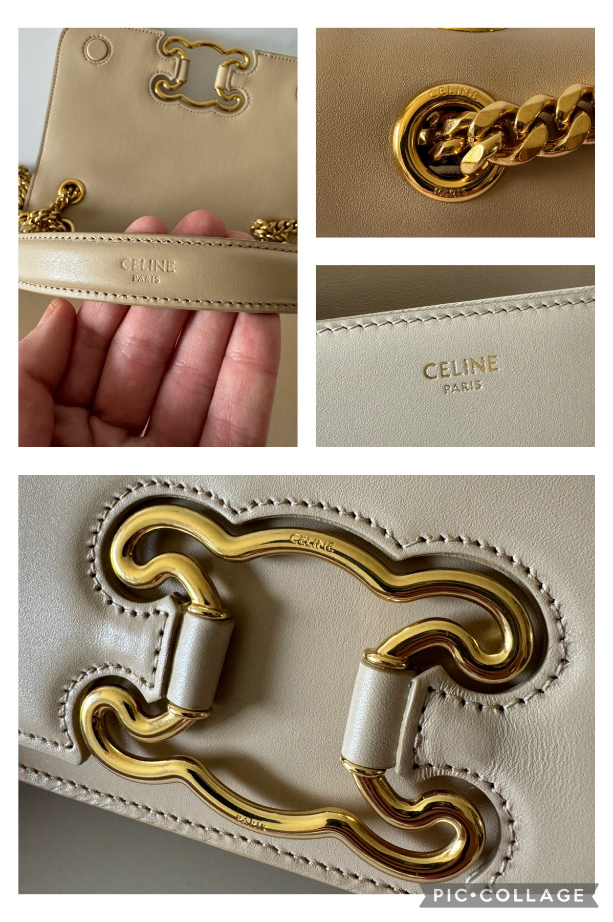 CELINE Triomphe Medium Frame Bag – torebka - obrazek 11