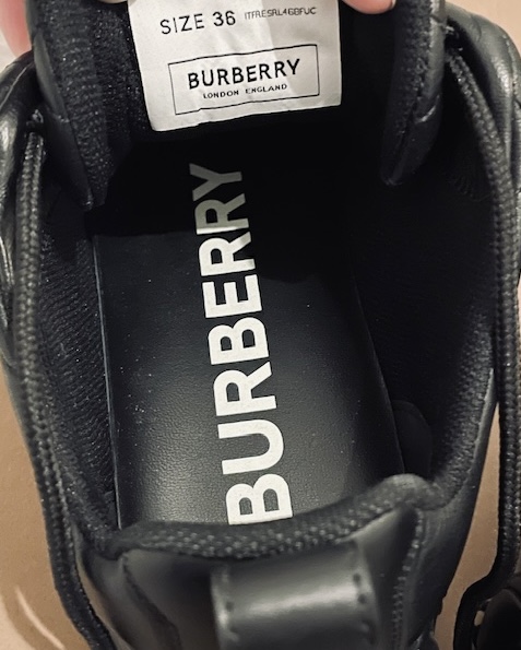Burberry sneakers skórzane oryginalne - obrazek 5