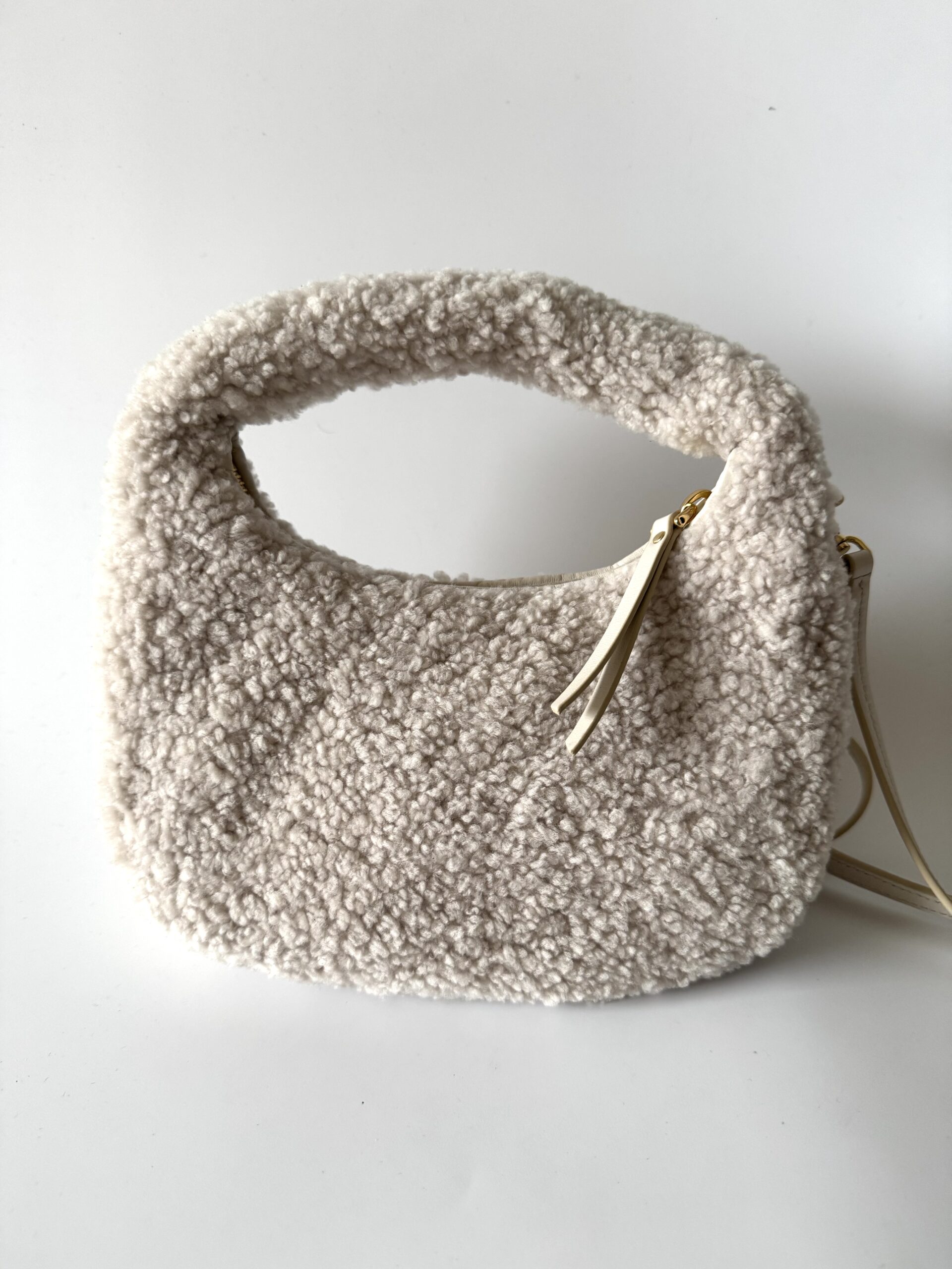 MIU MIU Wander Shearling Shoulder bag – torebka - obrazek 6