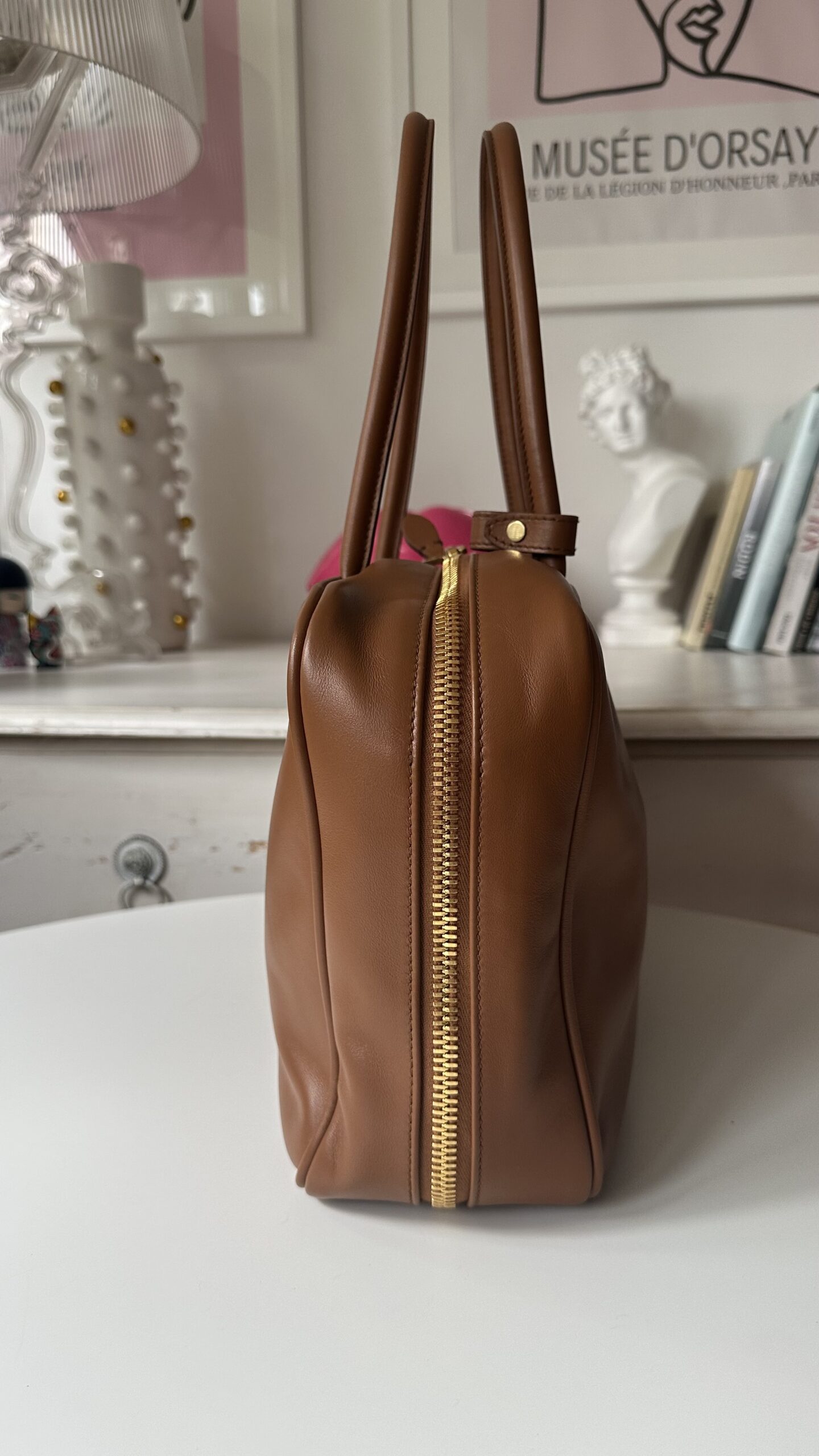 Miu Miu Beau bag skórzana torebka camel - obrazek 3