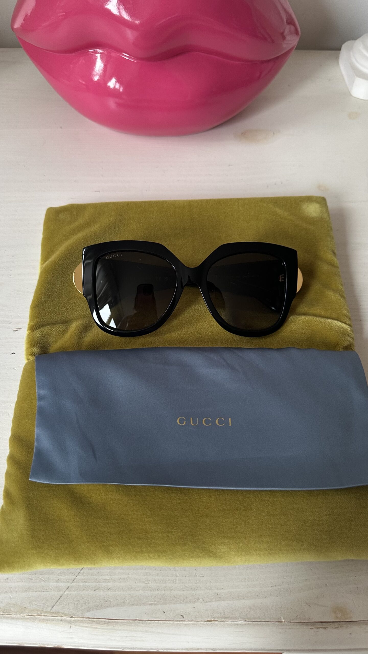 Gucci czarne klasyczne okulary