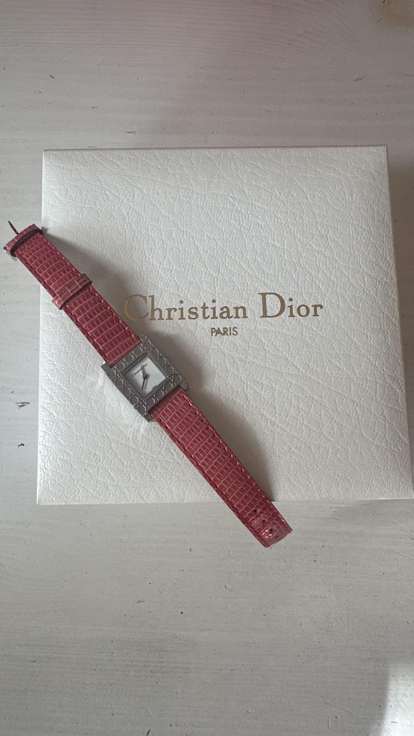 Dior zegarek vintage z wymiennymi paskami - obrazek 3
