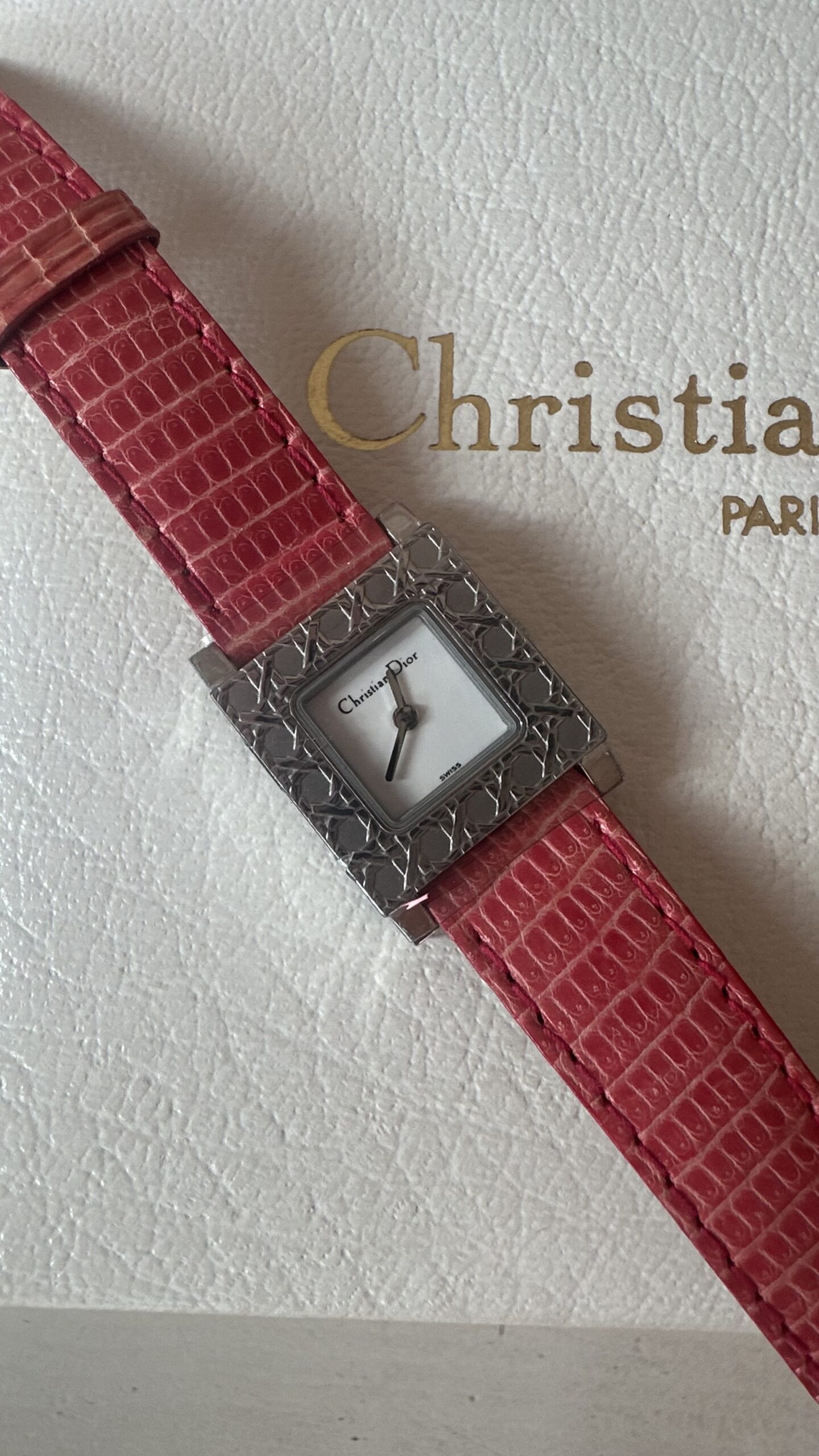 Dior zegarek vintage z wymiennymi paskami - obrazek 4