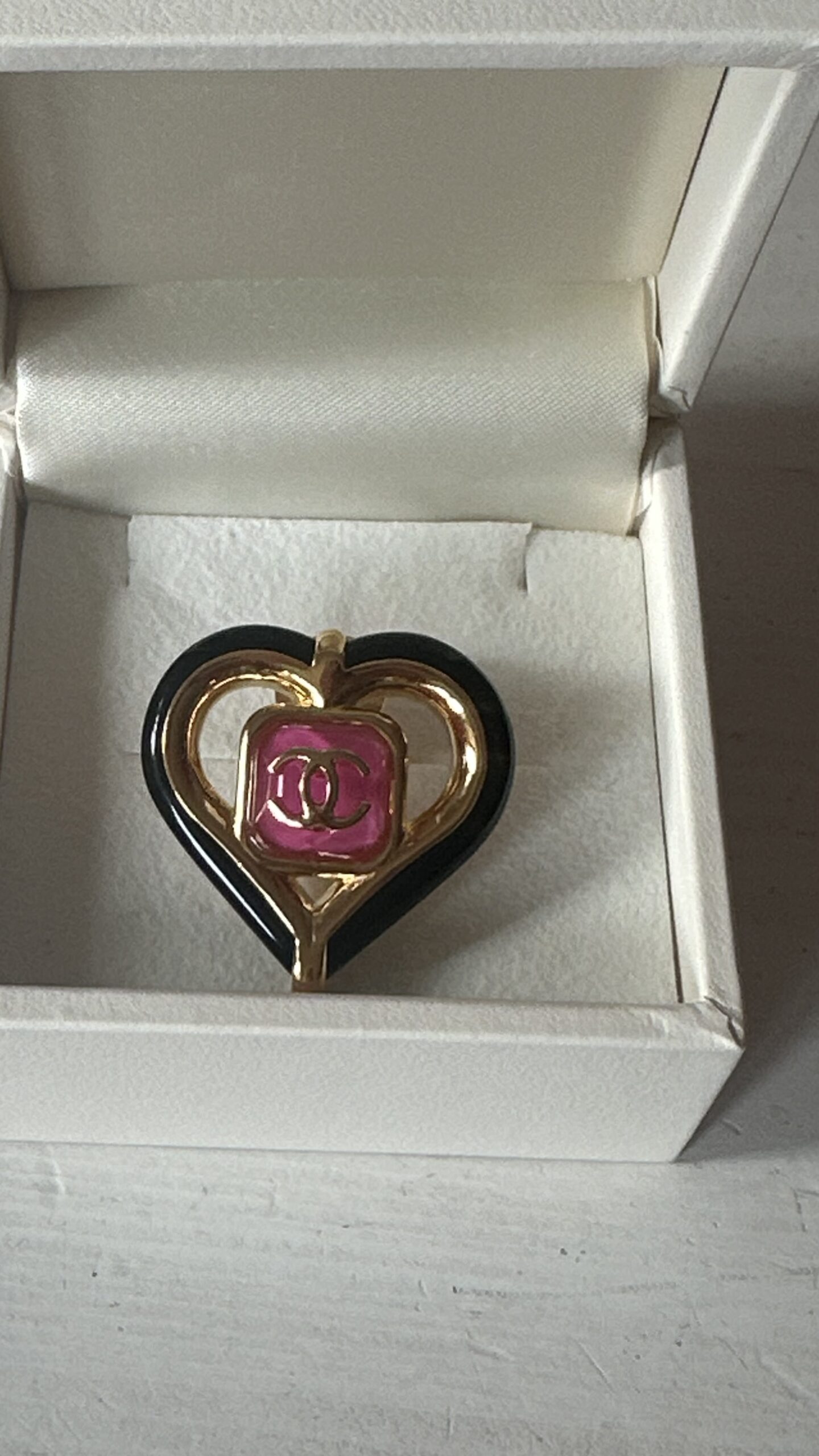 Chanel broszka serce vintage - obrazek 6