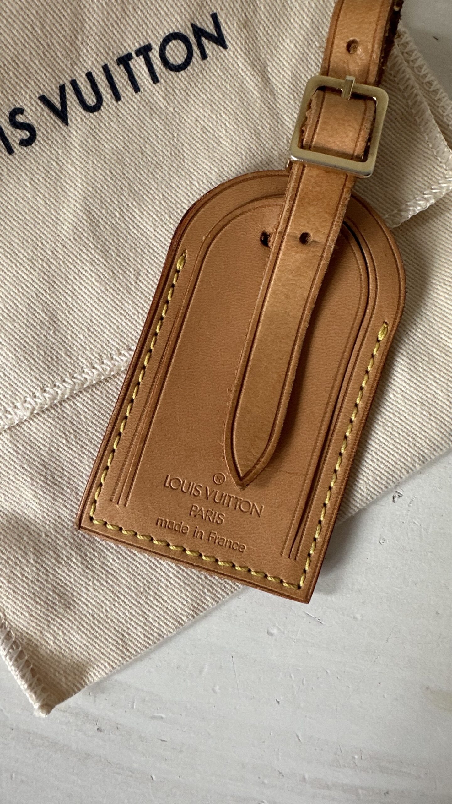 Louis Vuitton Luggage Tag vachetta - obrazek 2