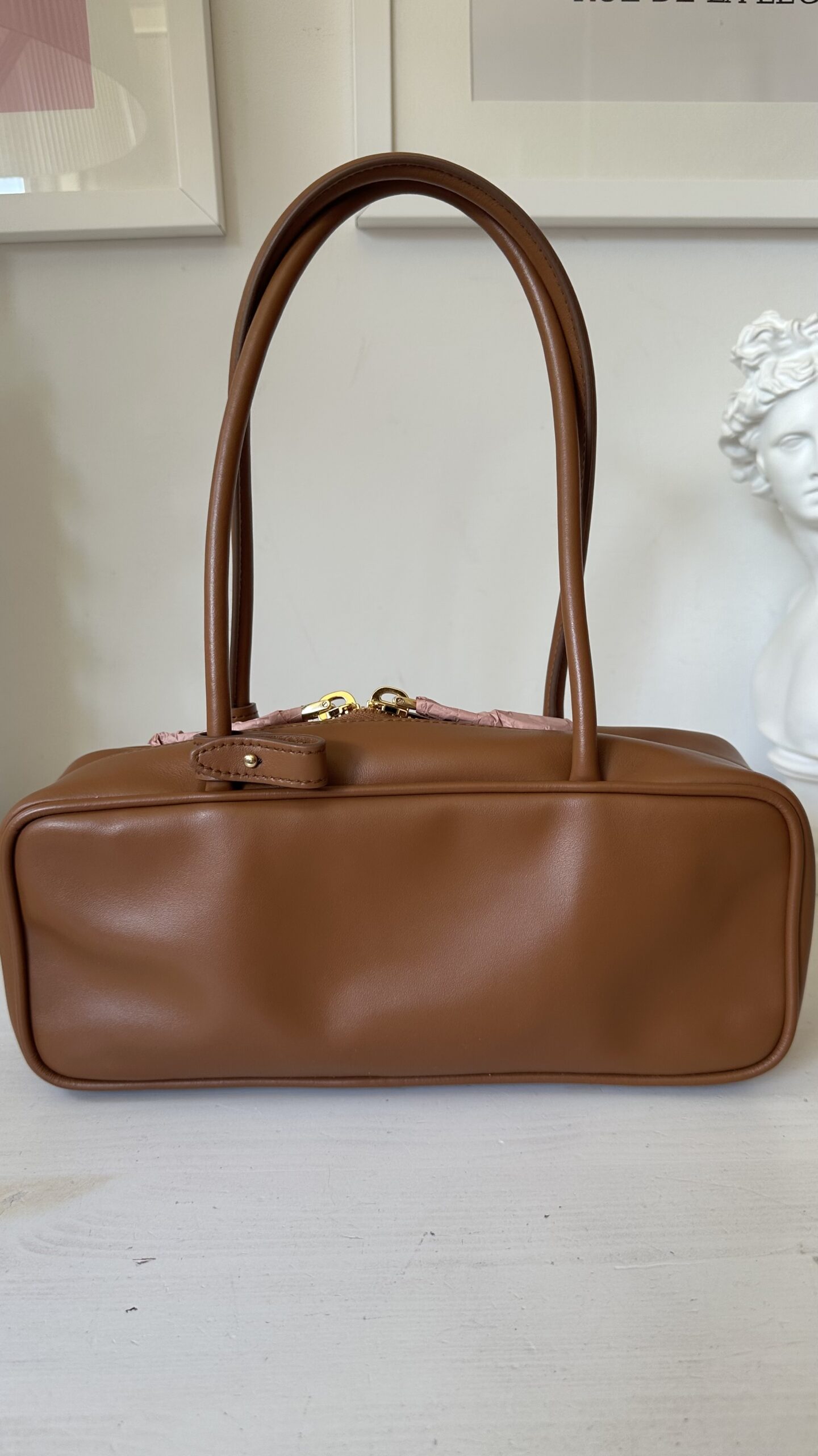 Miu Miu Beau w kolorze camel torebka - obrazek 6