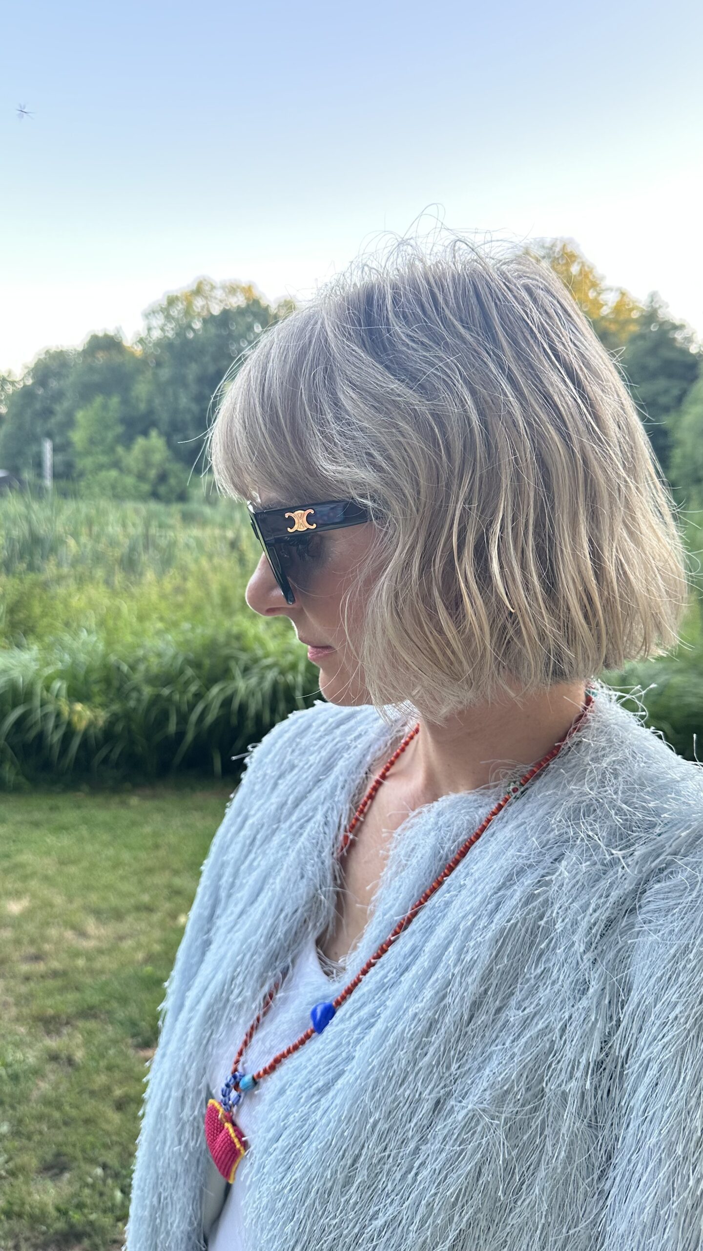 Celine czarne klasyczne okulary przeciwsłoneczne - obrazek 6