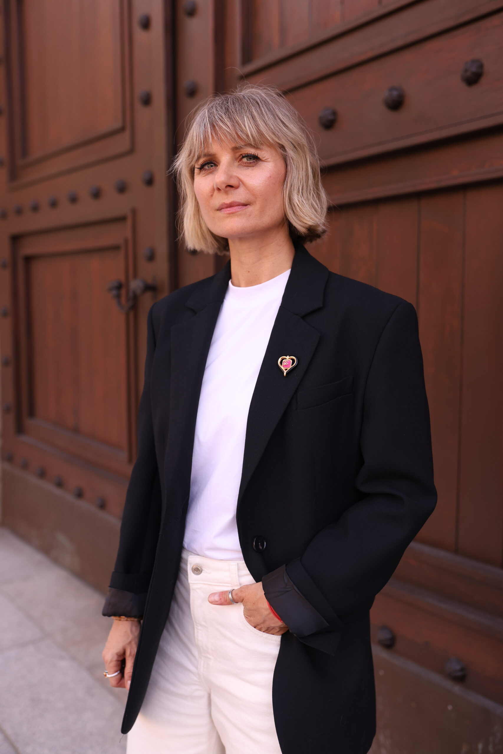 Chanel broszka serce vintage - obrazek 4