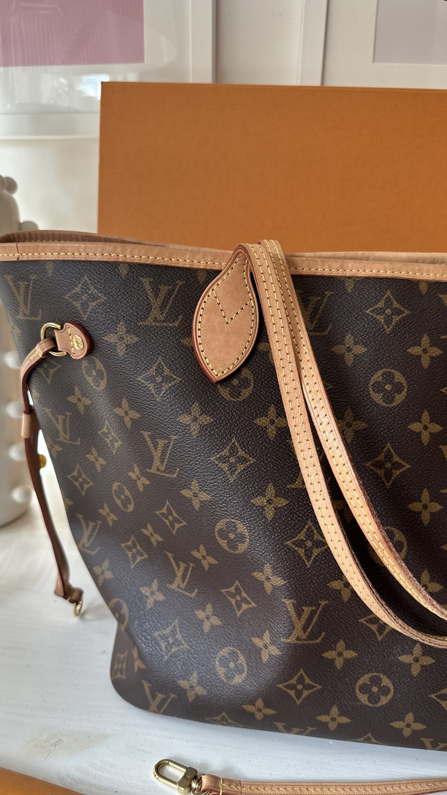 Louis Vuitton Neverfull mm monogram torebka - obrazek 2