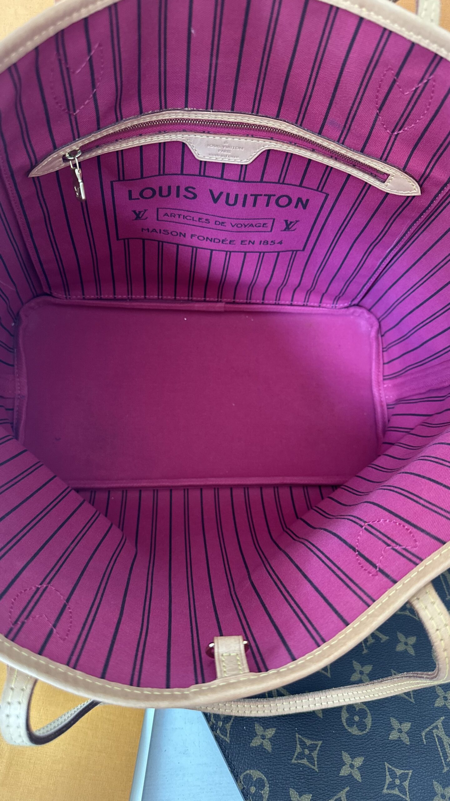 Louis Vuitton Neverfull mm monogram torebka - obrazek 5