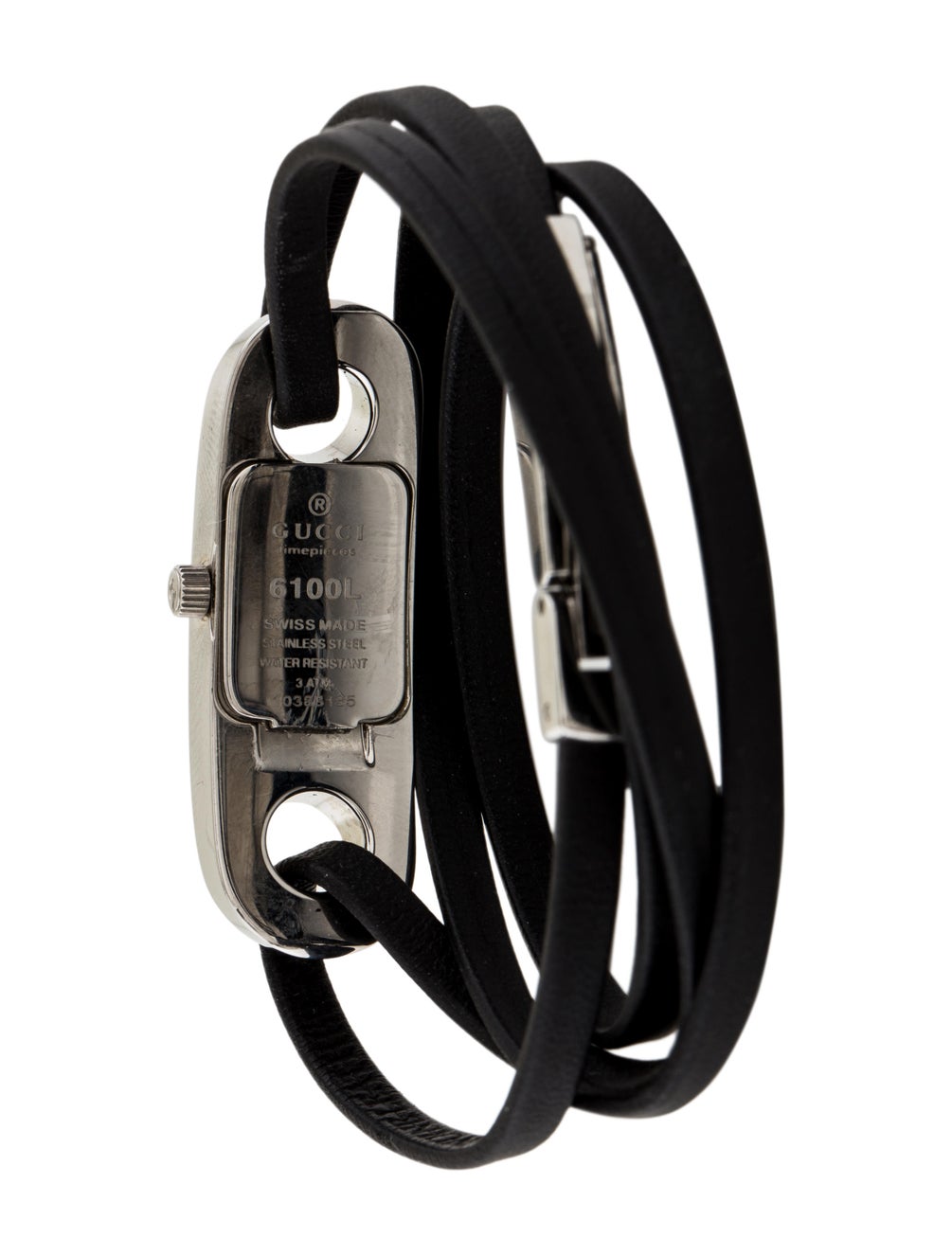 Gucci klasyczny zegarek na rzemyku vintage - obrazek 5