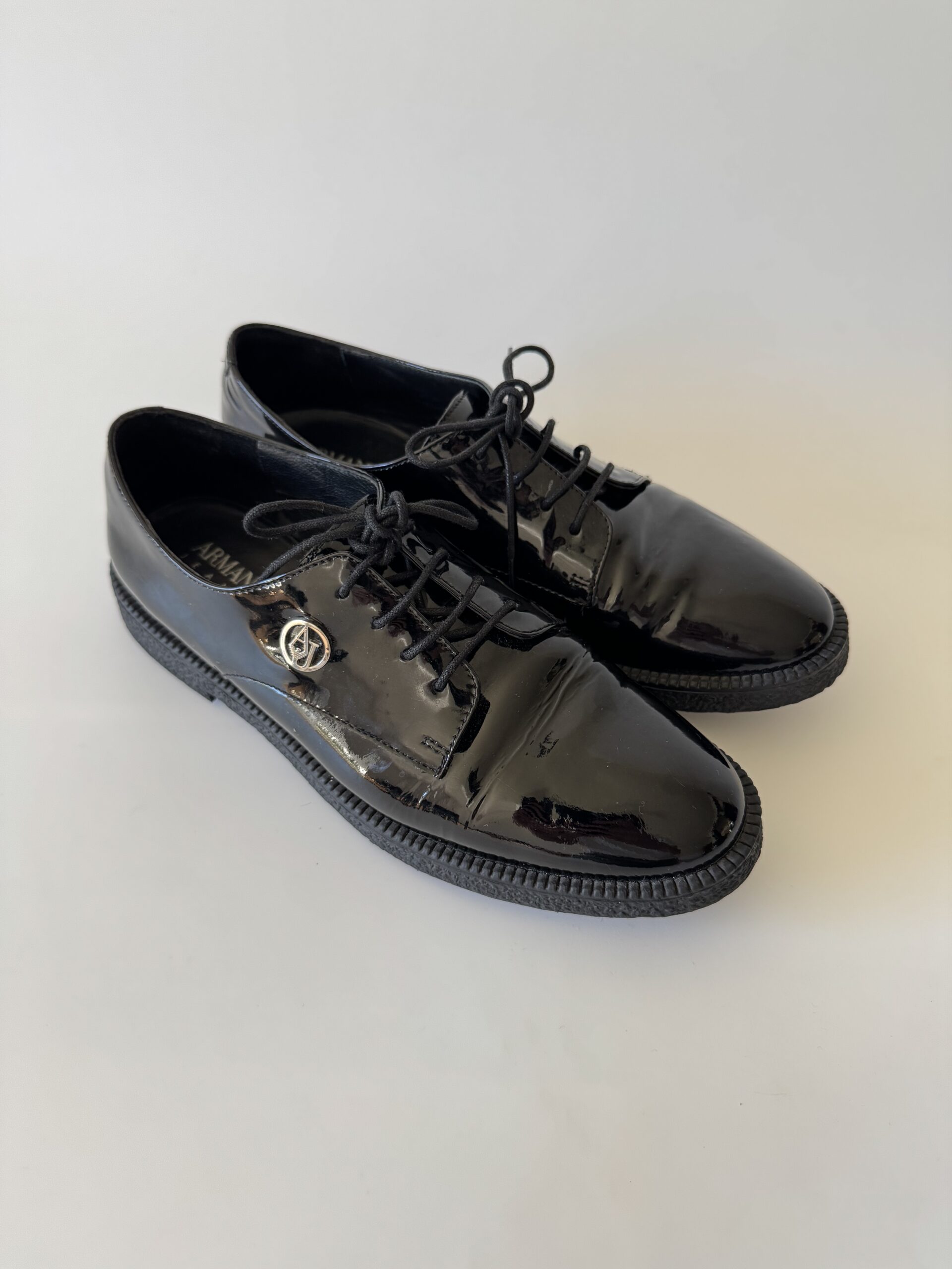 ARMANI JEANS Sznurowane mokasyny/buty - obrazek 4